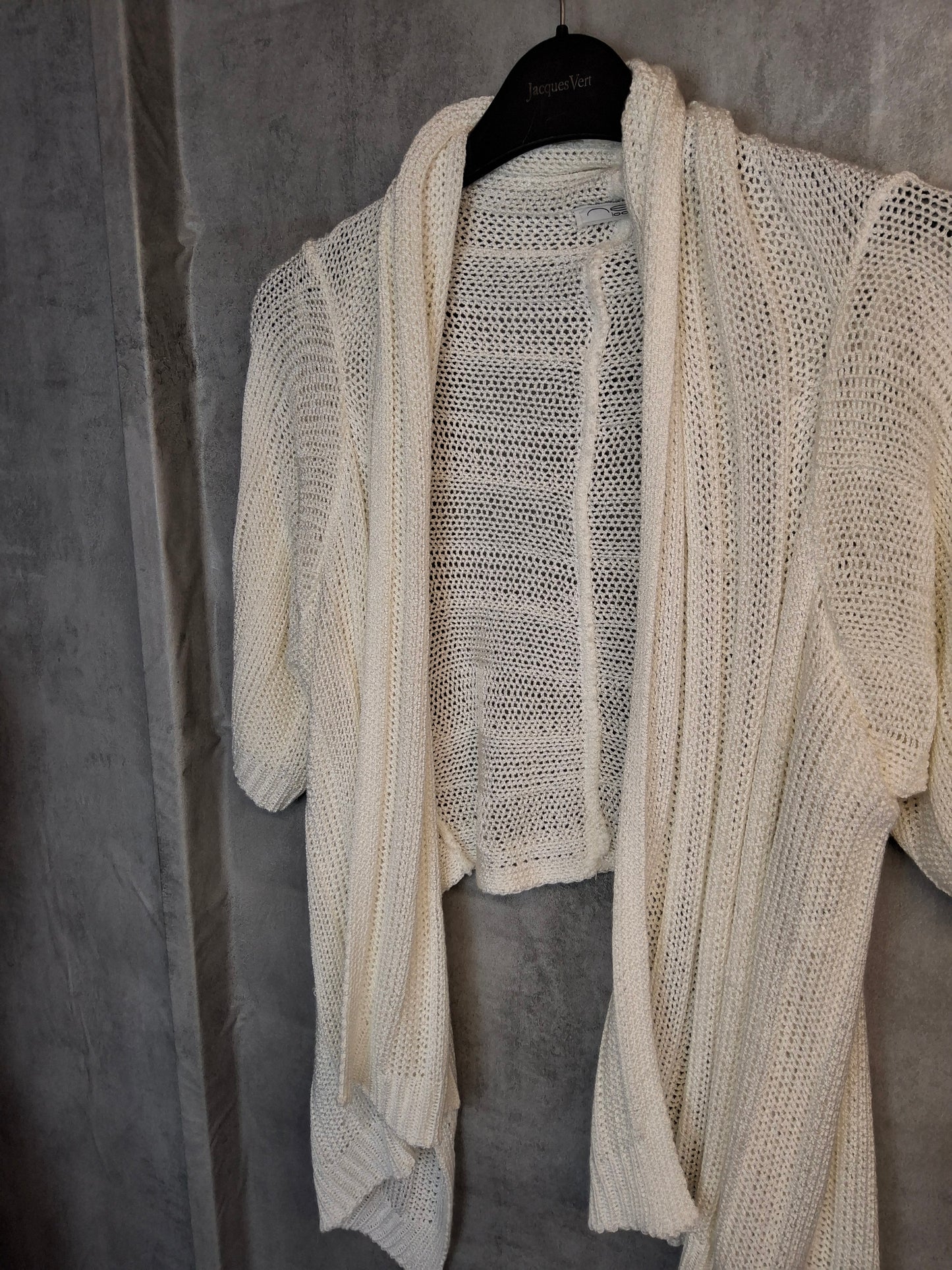 New Look White Crochet Cardigan | Size M | Y2K Label