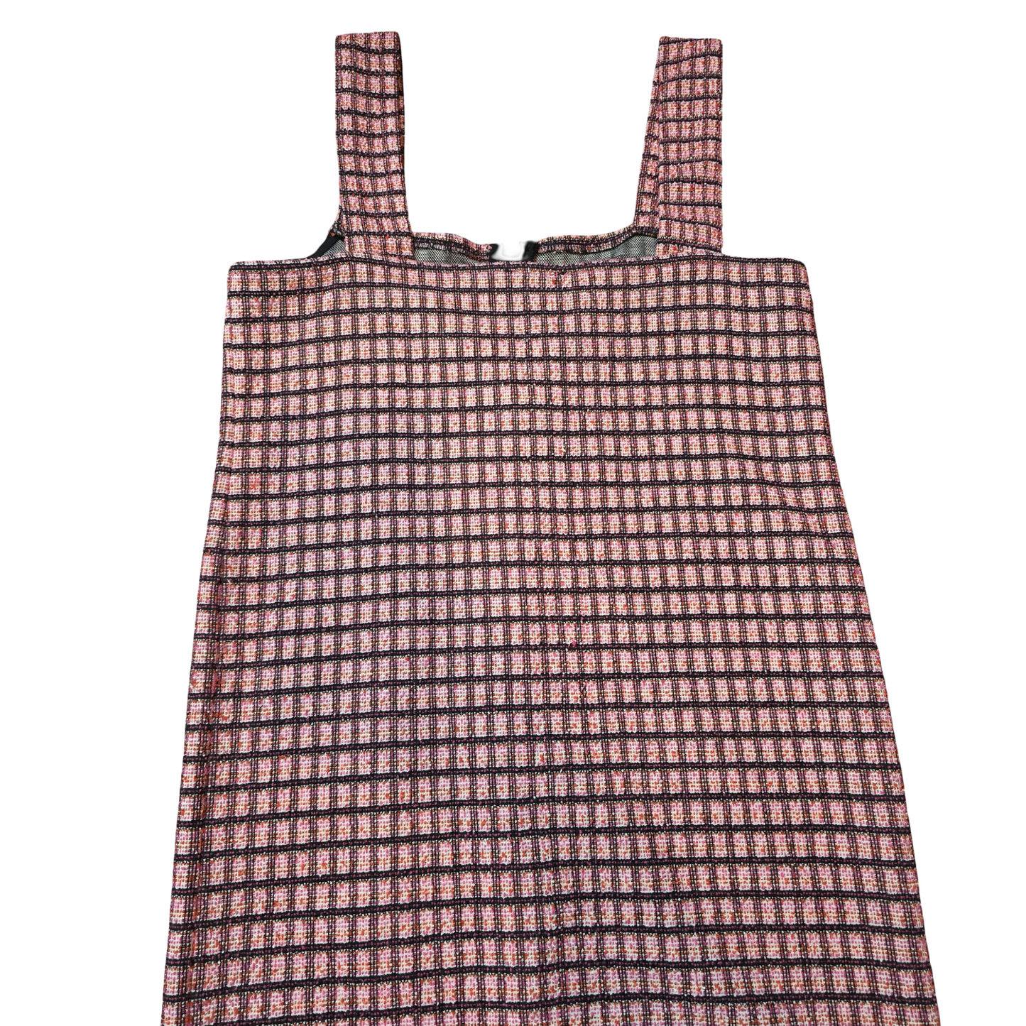 Primark Girls Pink Checked Pinafore Dress – Age 14-15 Yrs – Zip Front