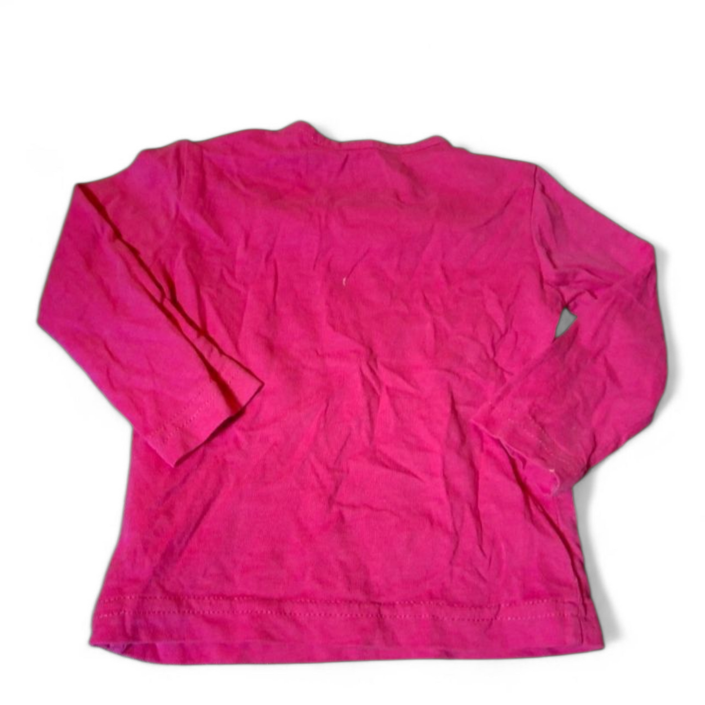 Avenue Girls Pink Long Sleeve T-Shirt – 3–6 Months – 100% Cotton