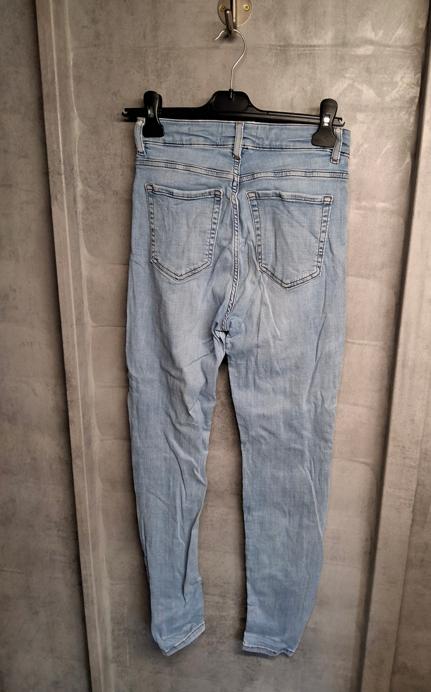 Per Una Light Blue Skinny Jeans – High Waisted – Size 8 Regular – Cotton & Lyocell