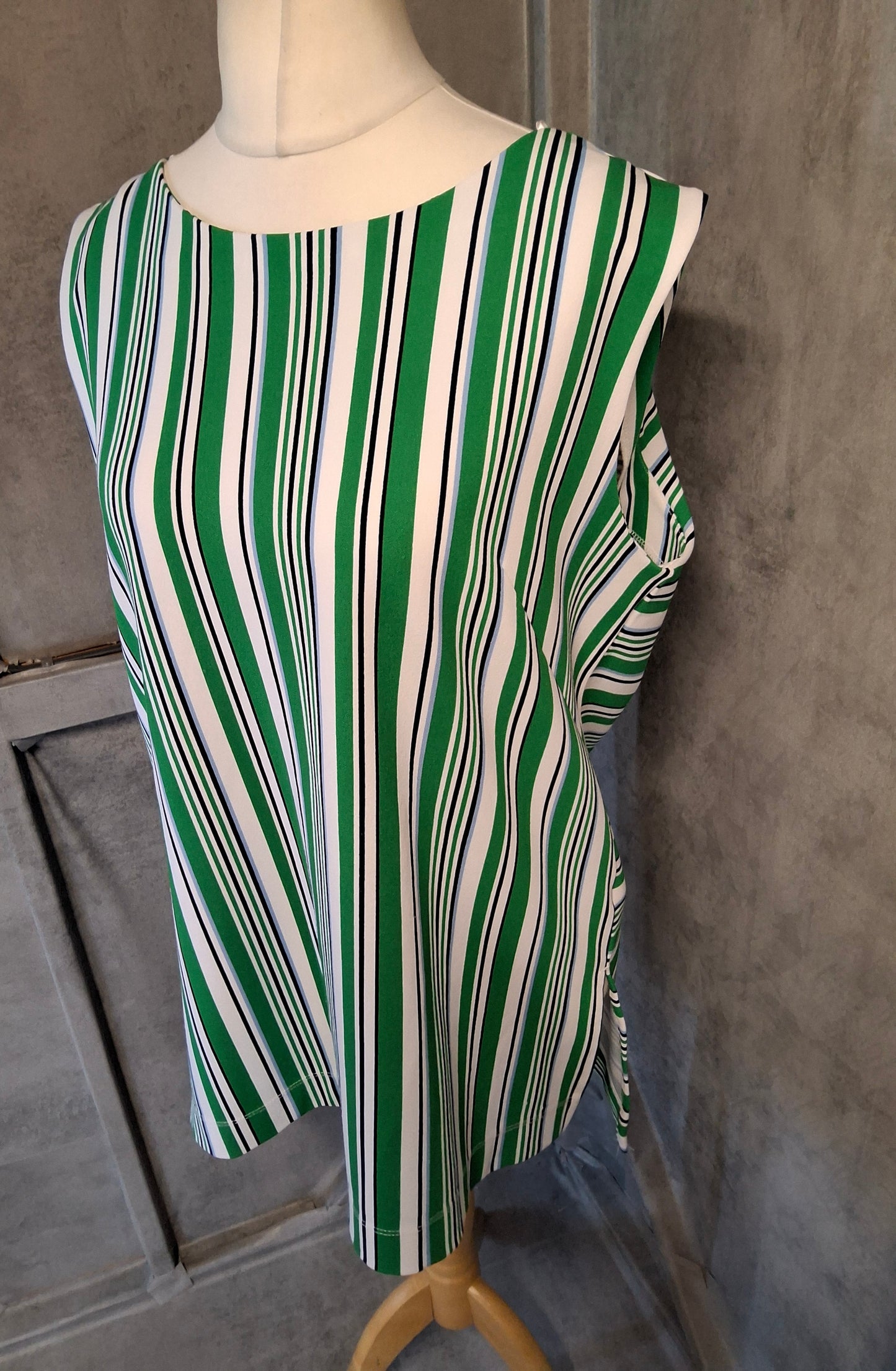 NEXT Green Stripe Sleeveless Blouse – Size 18