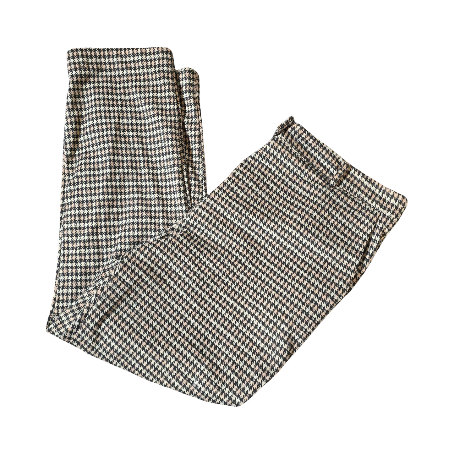 Matalan Brown & Black Slim Leg Trousers ā Size 14 ā Stretch Waist