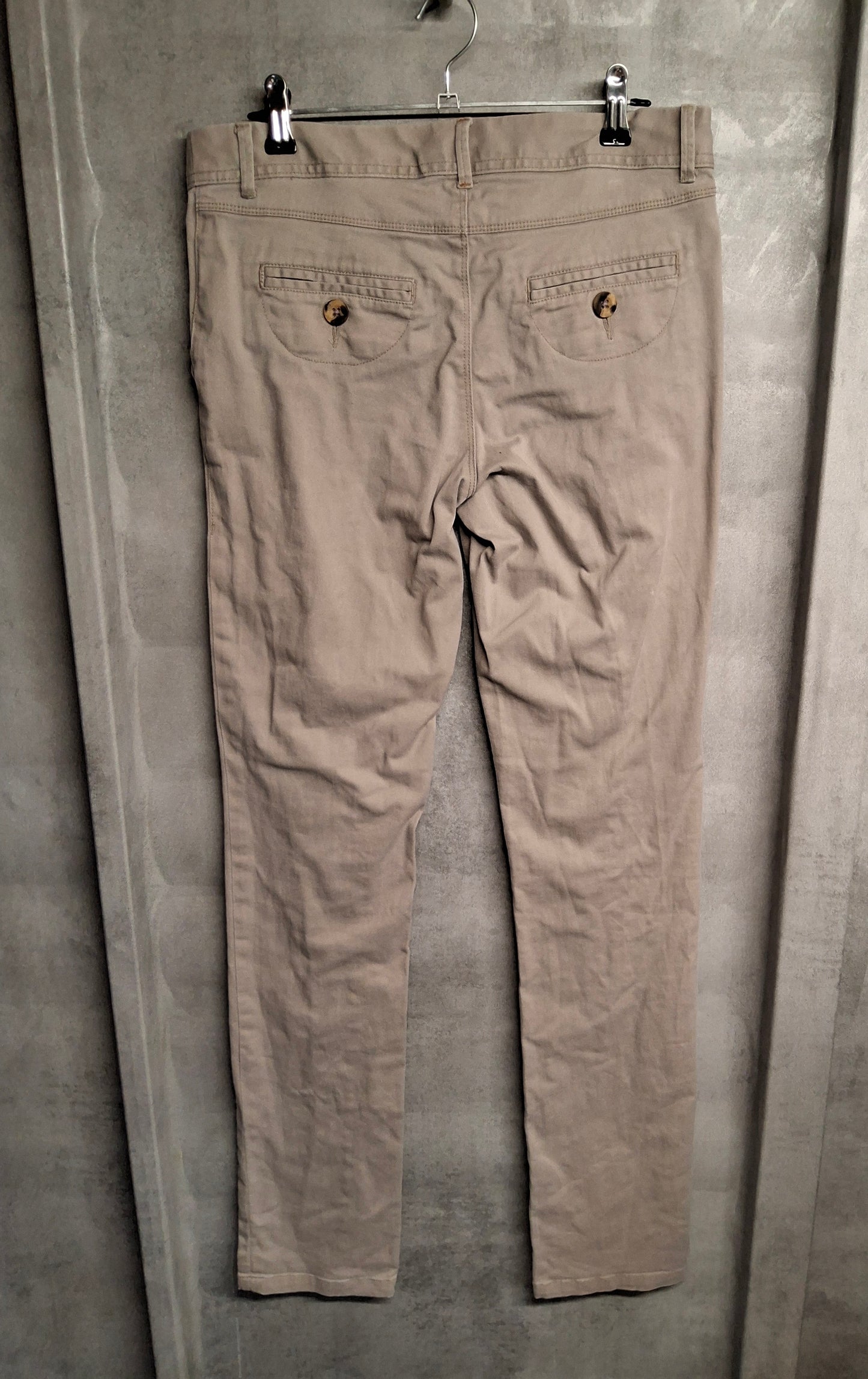 White Stuff Light Beige Slim Leg Trousers – Size 8