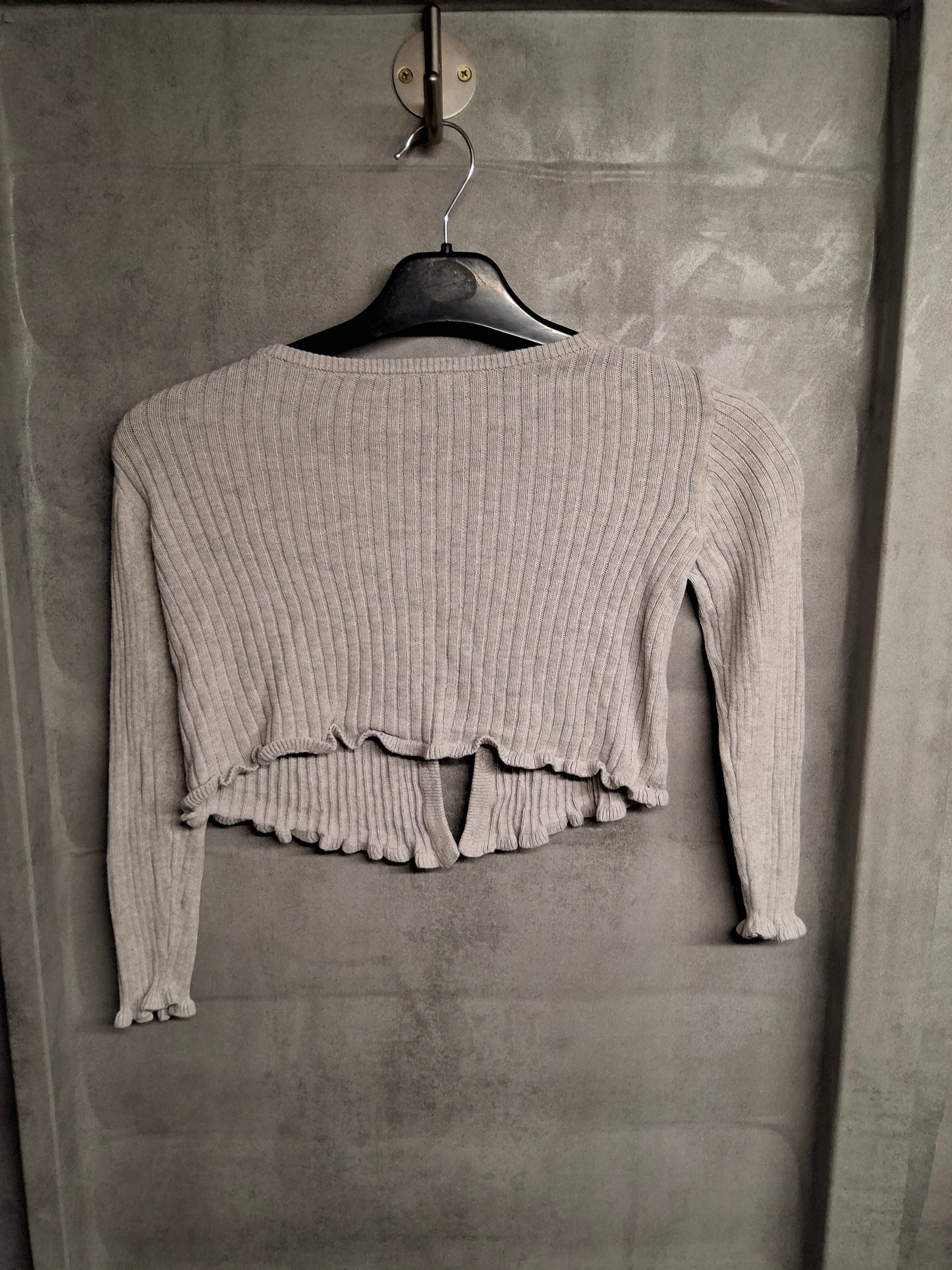 George Girls Grey Ribbed Cardigan – Age 5-6 Years – 100% Cotton