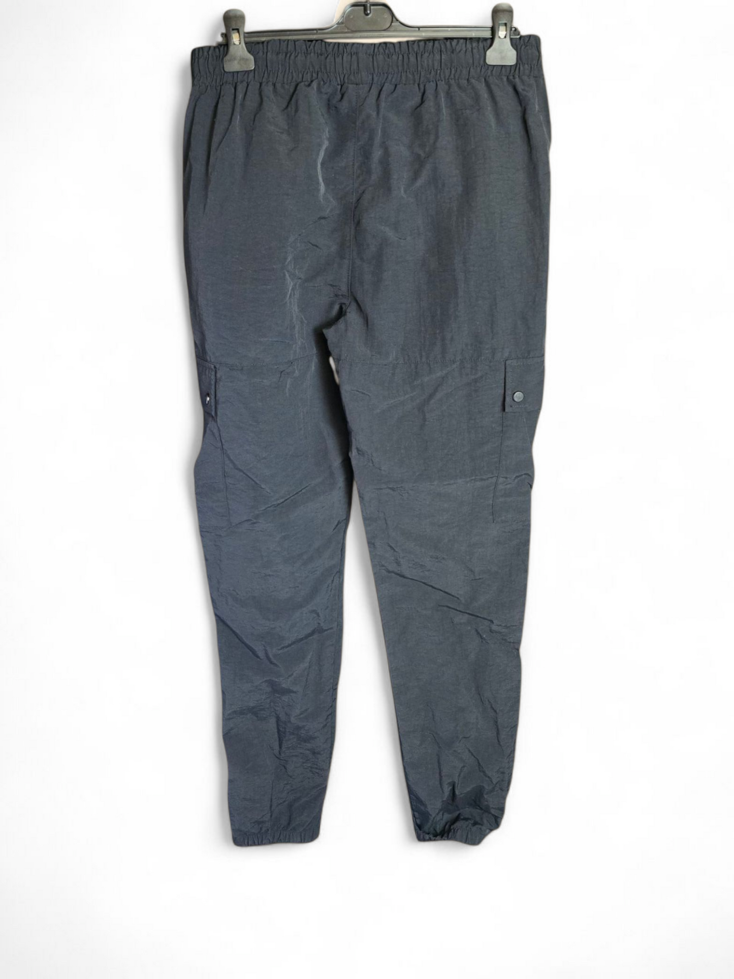 Men’s Avant Garde Paris Cargo Pants Size L – 100% Nylon, Pockets, Cuffed, Drawstring Waist