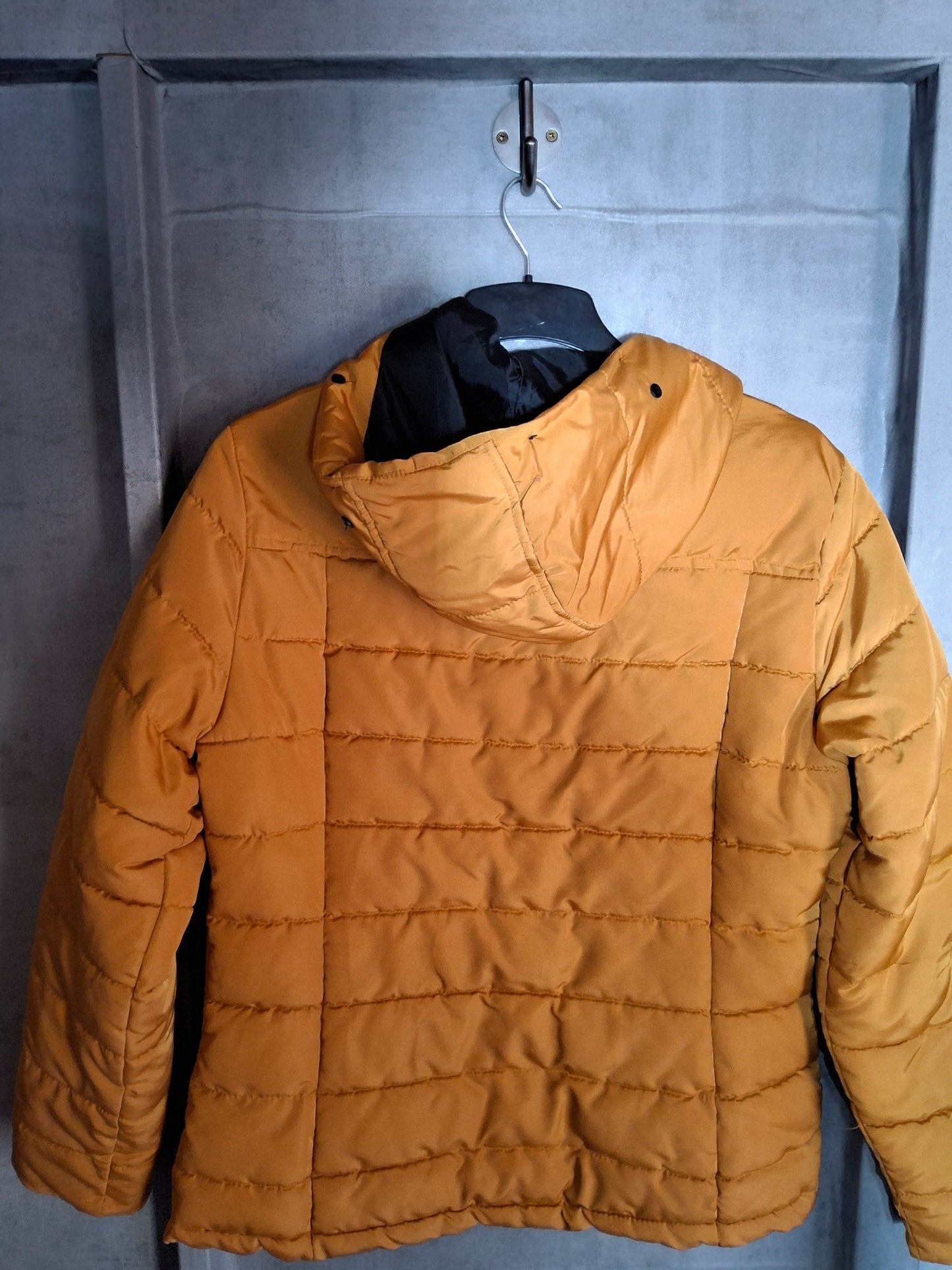 Matalan Mustard Yellow Hooded Puffer Coat – Size 14
