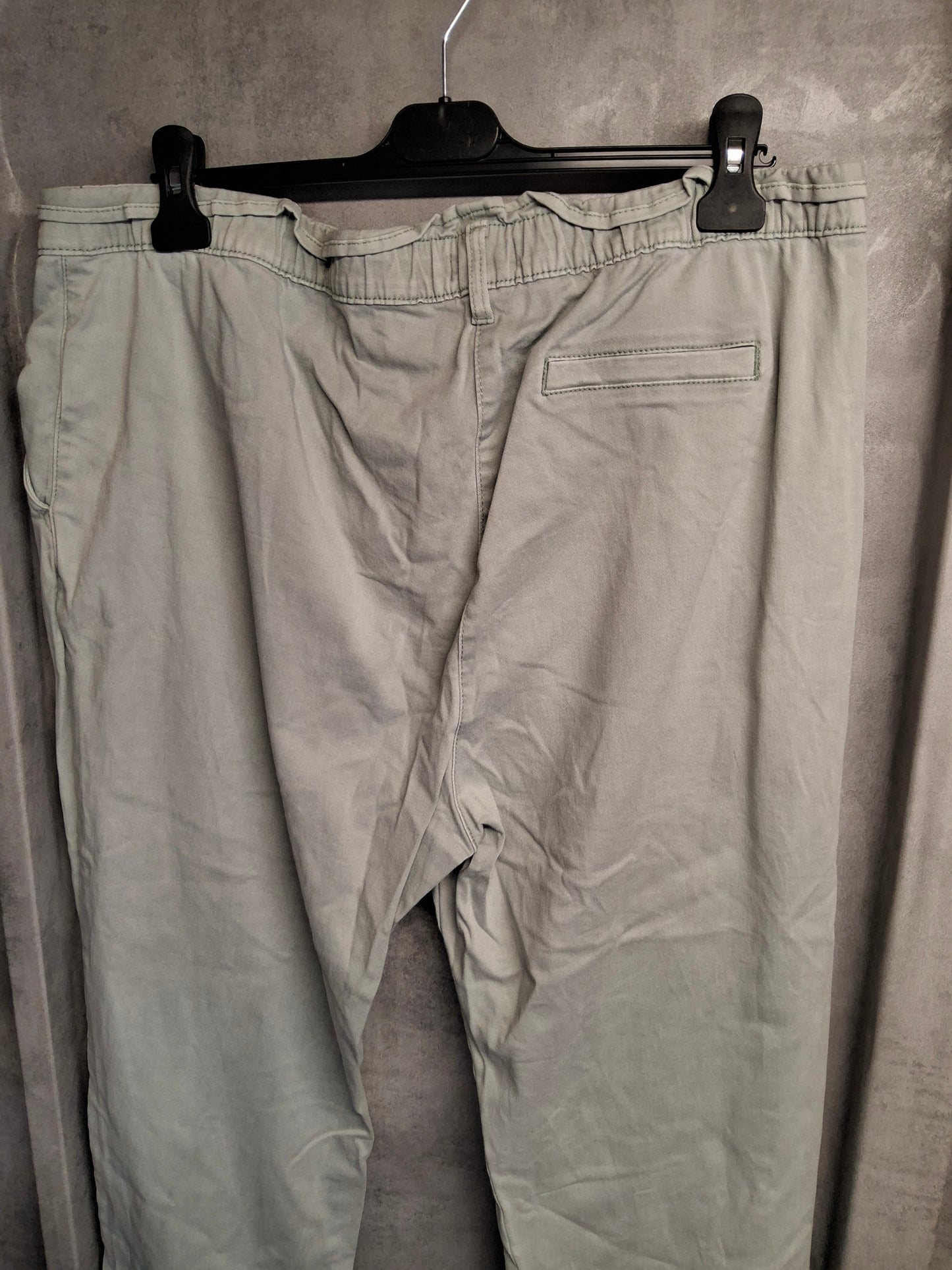 Matalan Mint Green High-Waisted Slim Leg Jeans with Frill Waist – Size 18