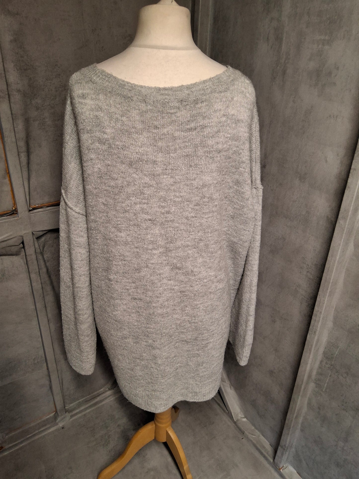 George Grey Relaxed Knitted Jumper – Size 20/22 – Cosy Everyday Layer