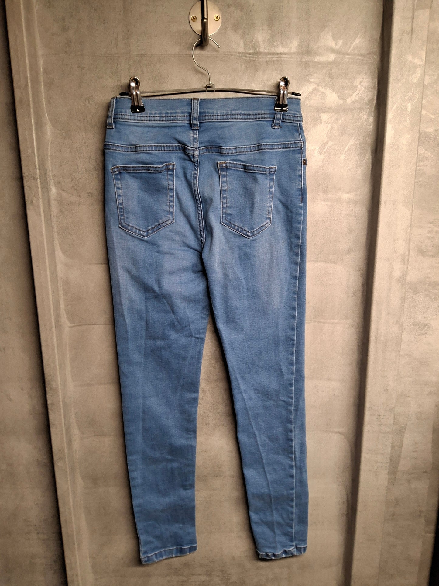 Primark Girls Blue Skinny Jeans – High Waist – Age 9–10 Years – Cotton Blend