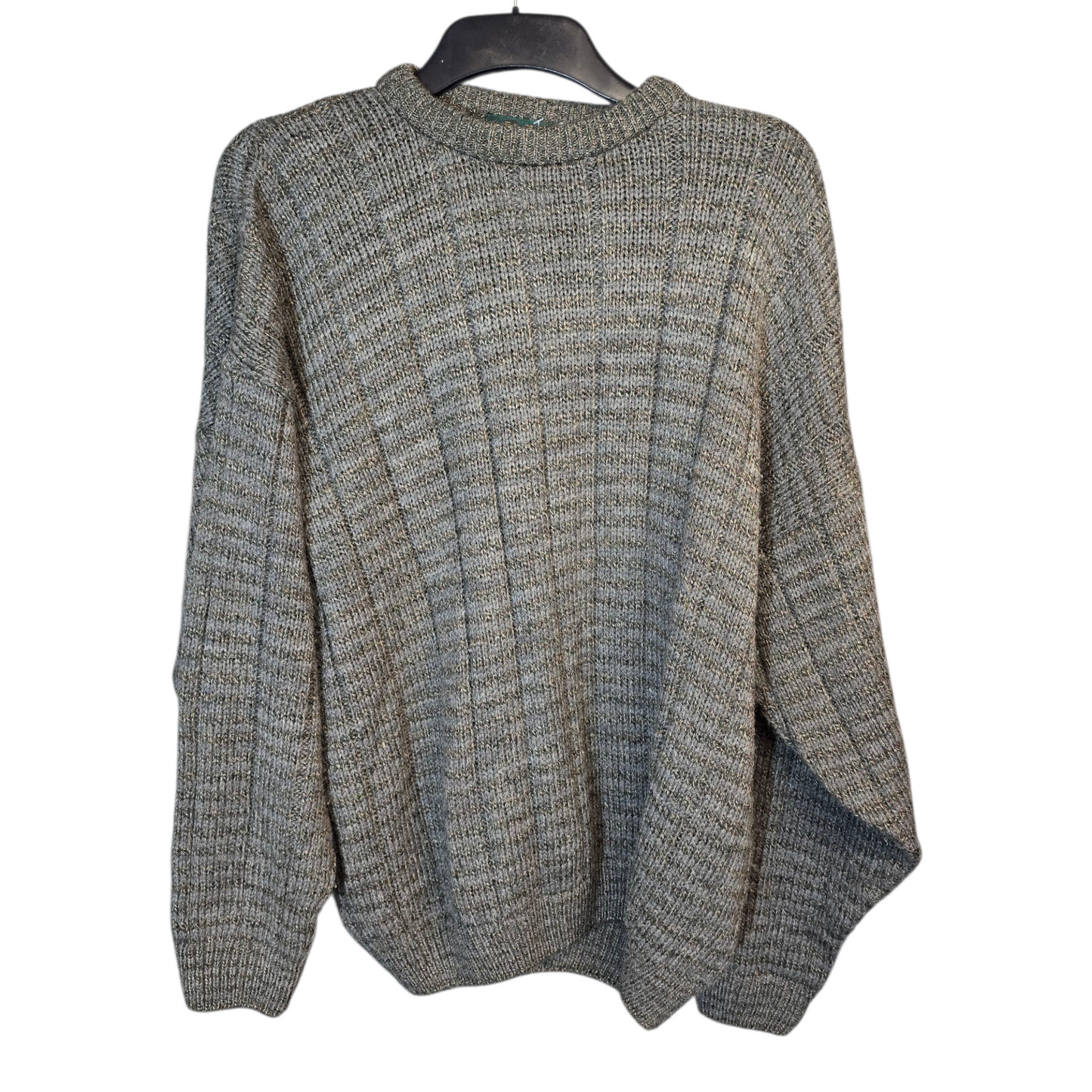Vintage Peregrine Knitwear Grey Jumper – Men’s – Wool Blend