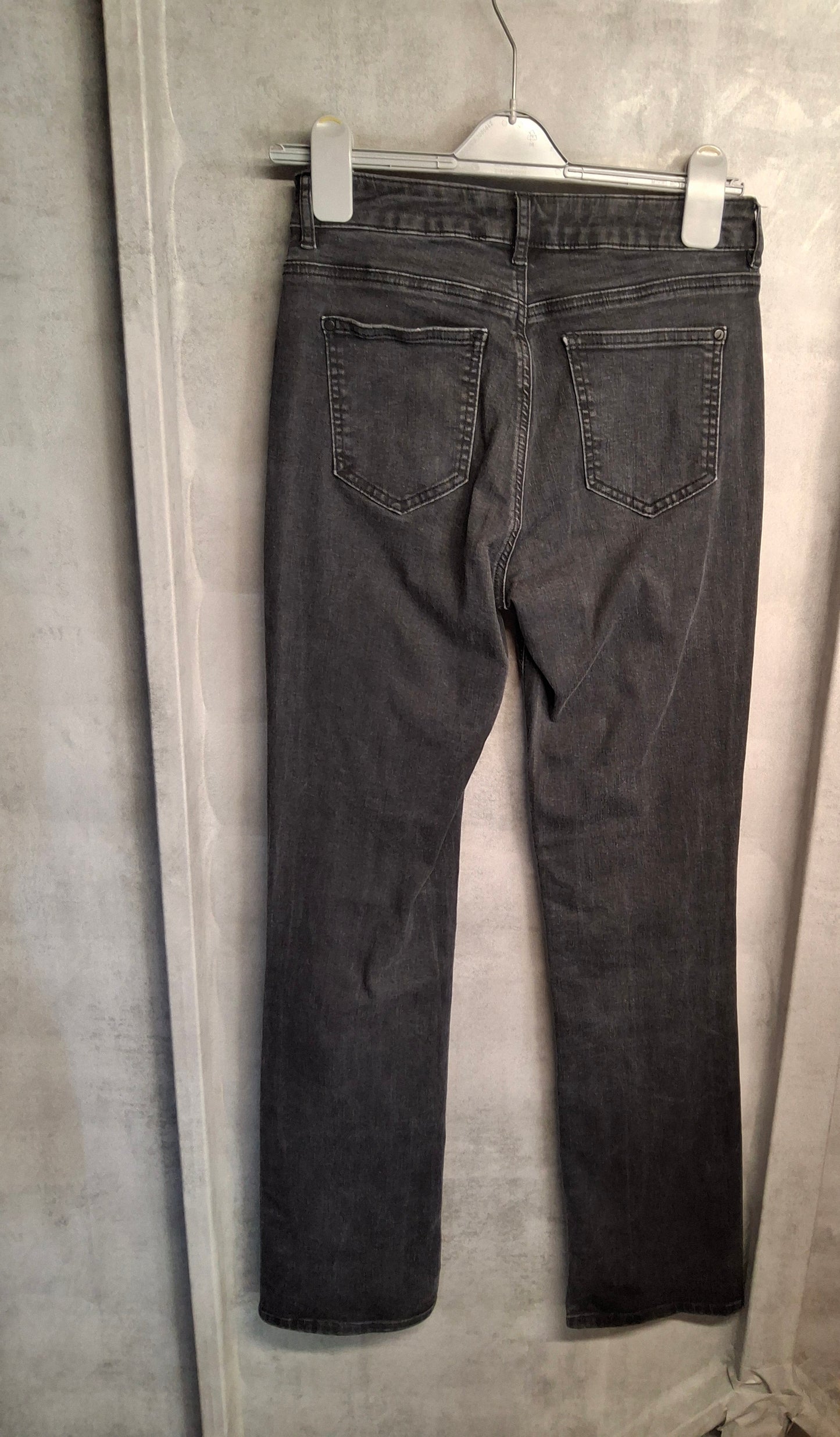 Long Tall Sally Black High-Waist Straight Leg Jeans – Size 12 – Tall Fit Perfection