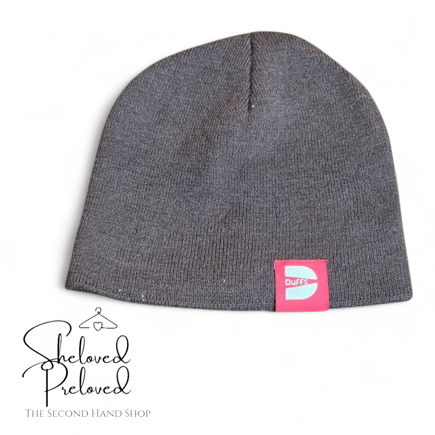 Vintage 90s/00s skater Duffs brown beanie hat