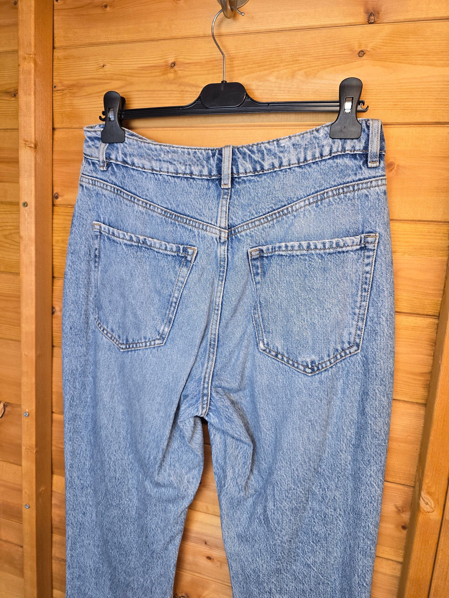 Dynamite ‘Claudia’ Light Blue Slim Jeans Size 8 – High Waisted, Distressed, 29” Waist, Ripped