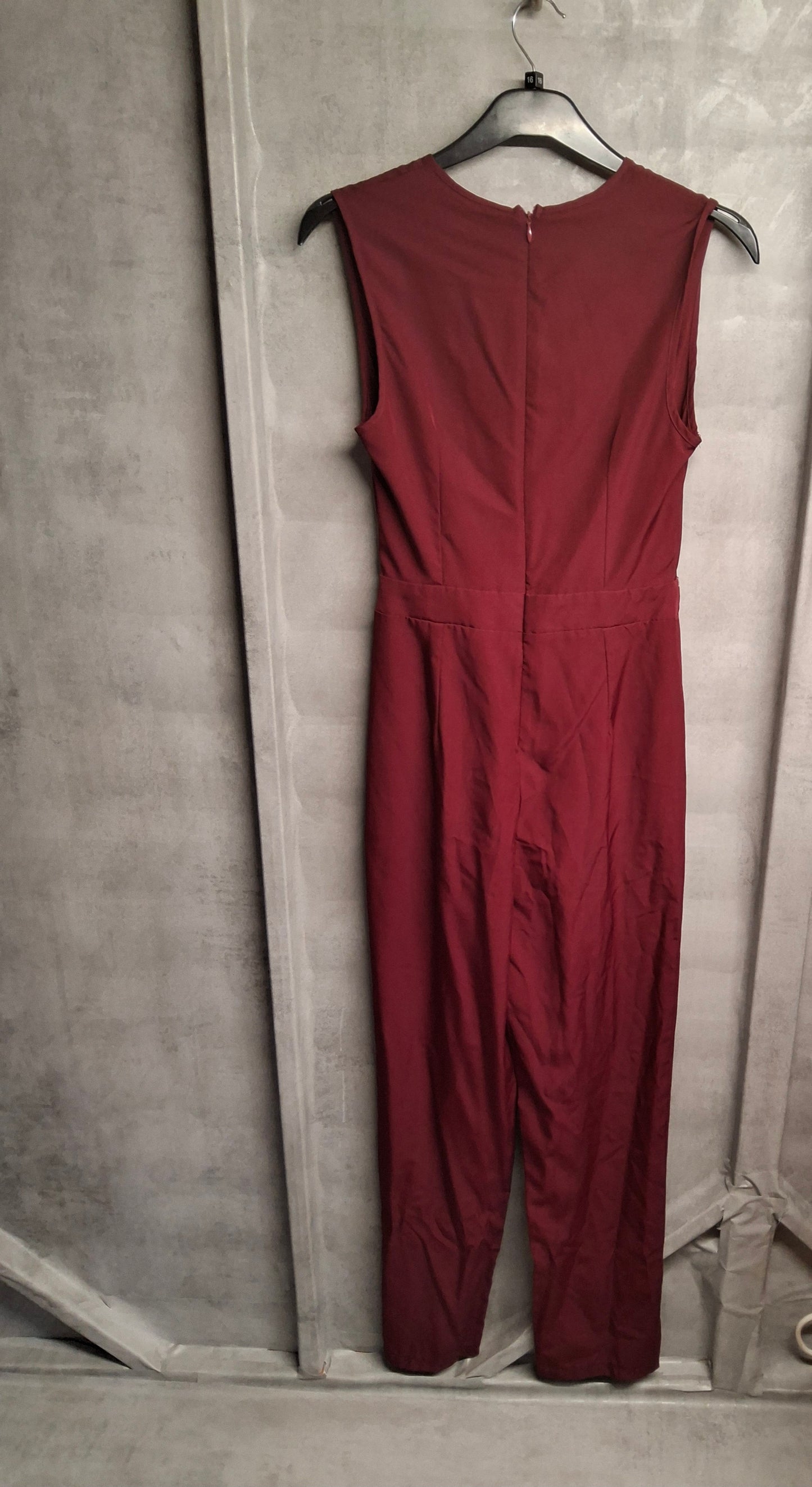 Shein Tall Burgundy Chain Jumpsuit – Size Small (UK size 8/10)