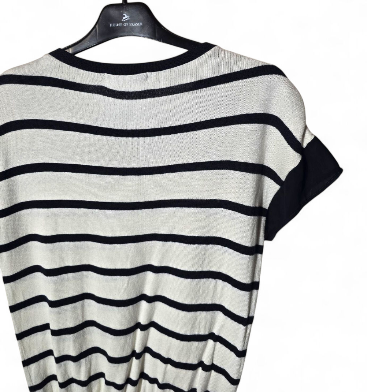 George navy & white striped short sleeved jumper size 10