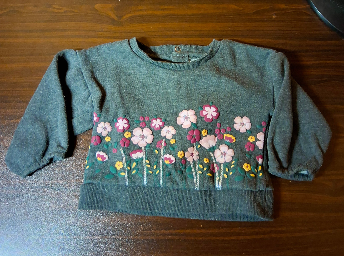 Primark Grey Jumper ā Girls 6ā9 Months ā Cotton Blend