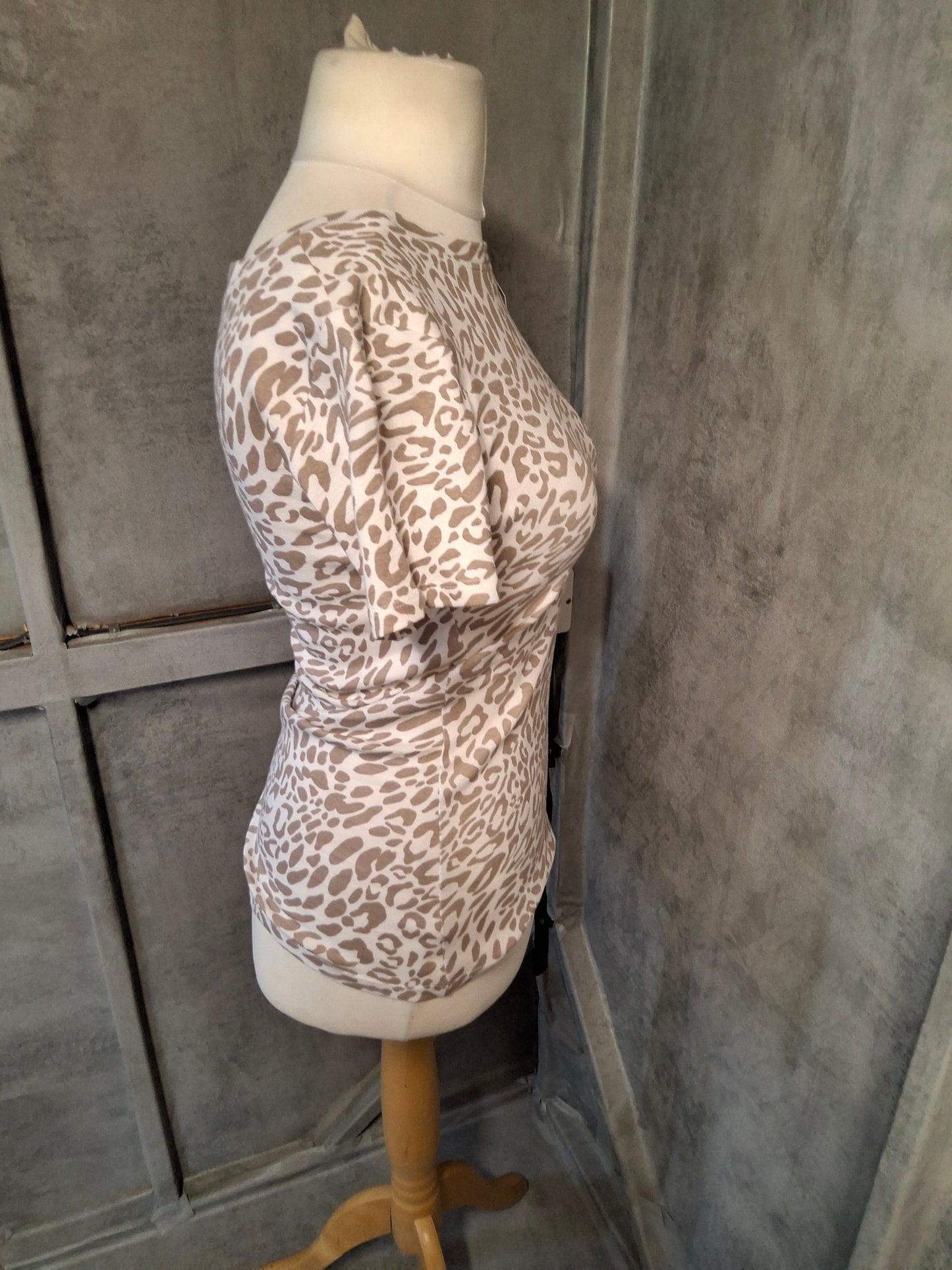Matalan Animal Print Cotton T-Shirt – Size 8 – NWT Leopard Vibes
