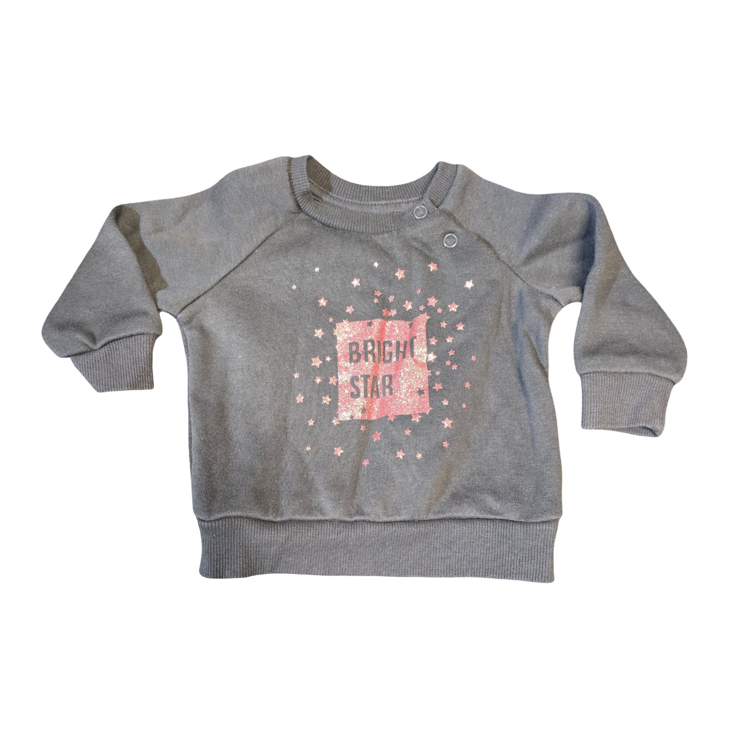 Primark Black & Pink Jumper ā Girls 3ā6 Months ā Cotton & Polyester