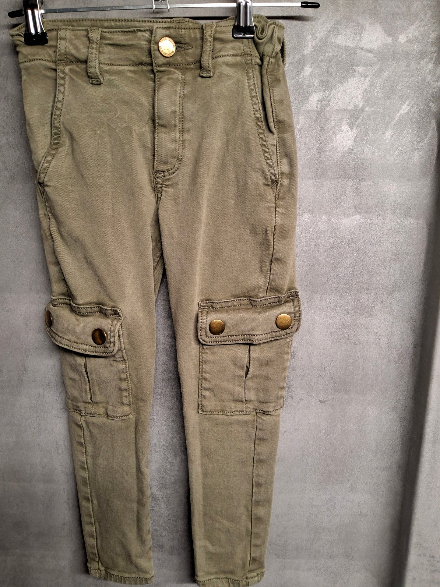 River Island Kids Khaki Green Cargo Skinny Jeans – Age 5