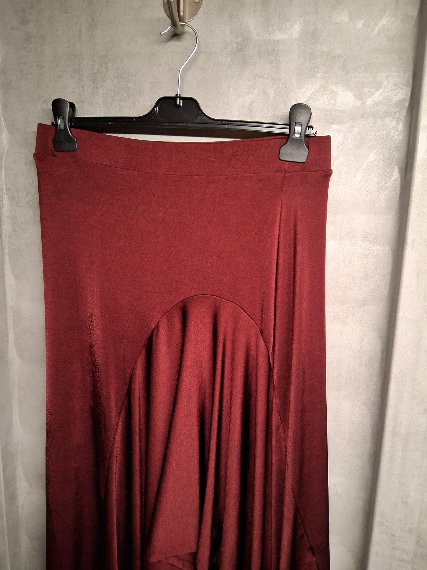 F&F Red Asymmetrical Skirt β Size 12 β Midi/Bodycon Style