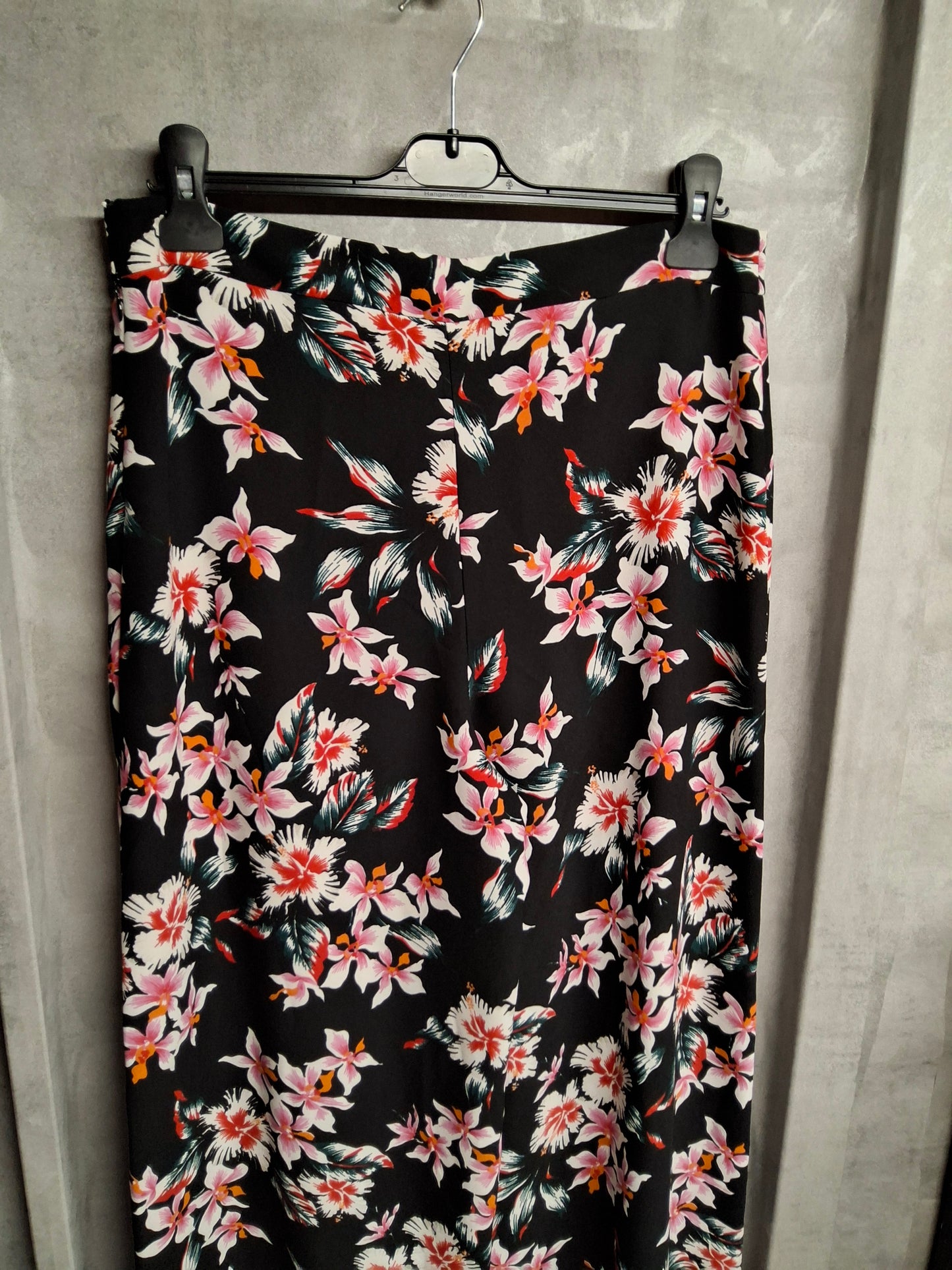 F&F Tropical Floral Wide Leg Trousers ā Size 12