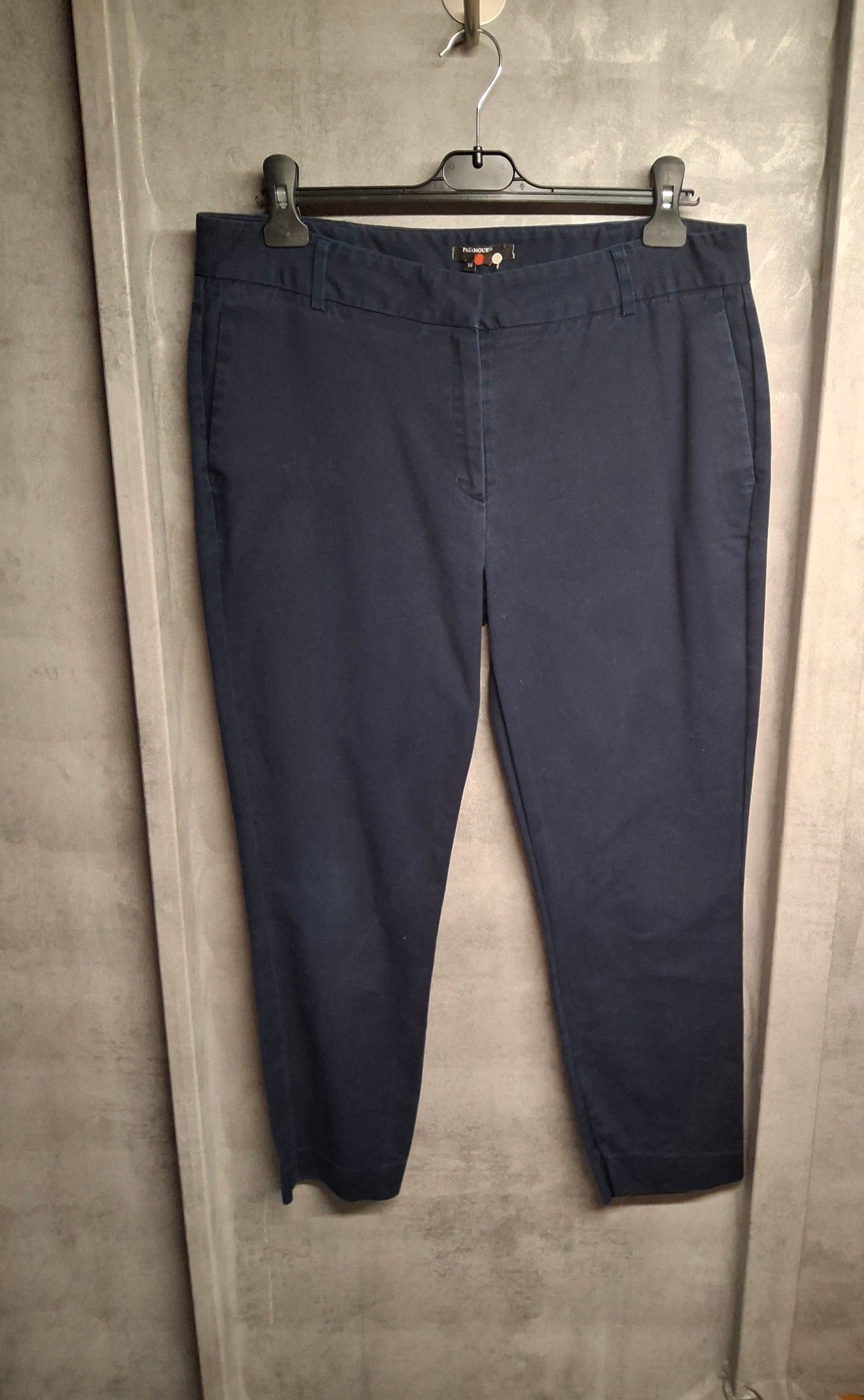 Paramour Navy Skinny Trousers – Size 18 – Workday to Weekend