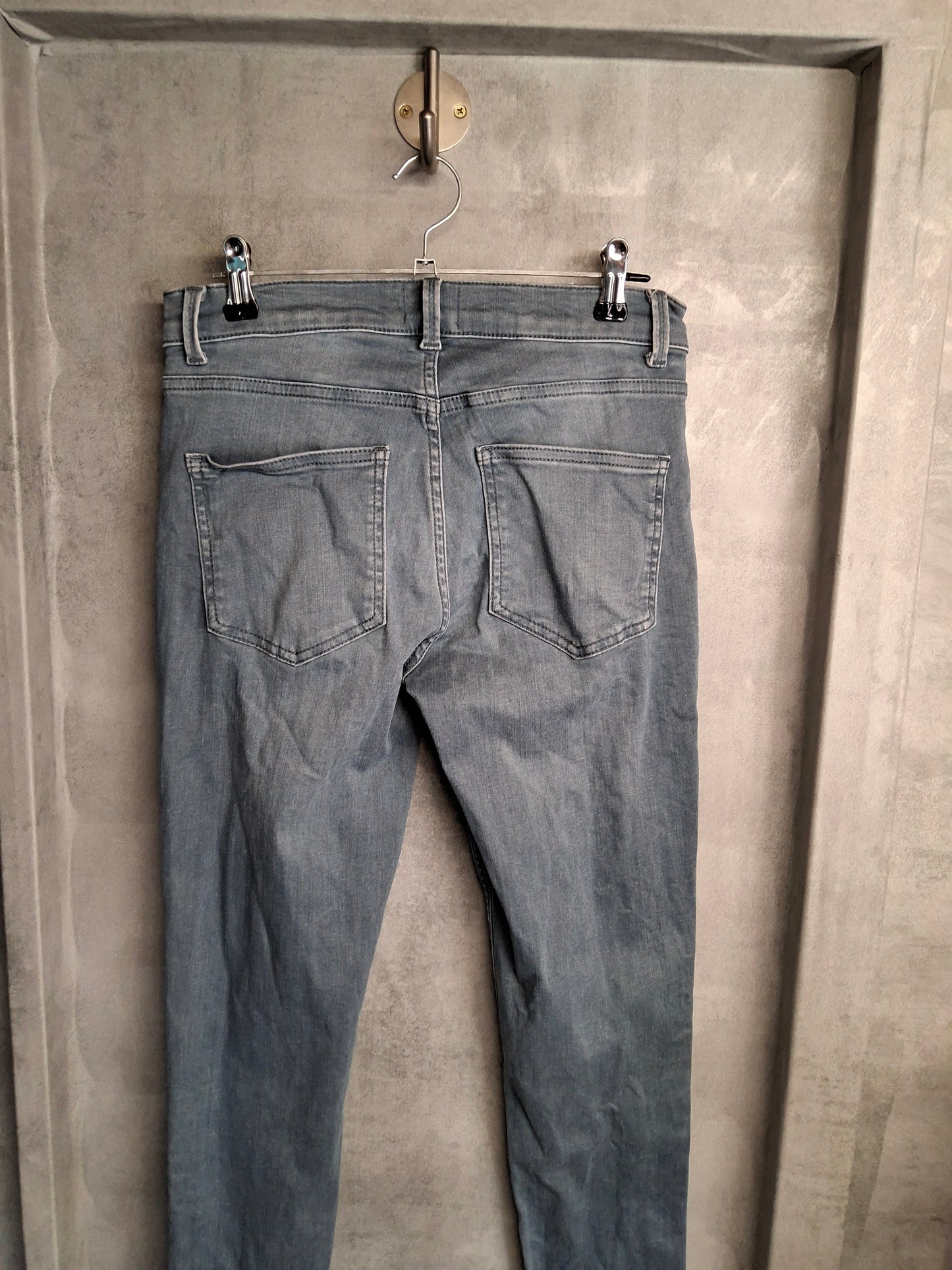 French Connection High-Waisted Skinny Jeans – Size 10 – Light Blue Denim