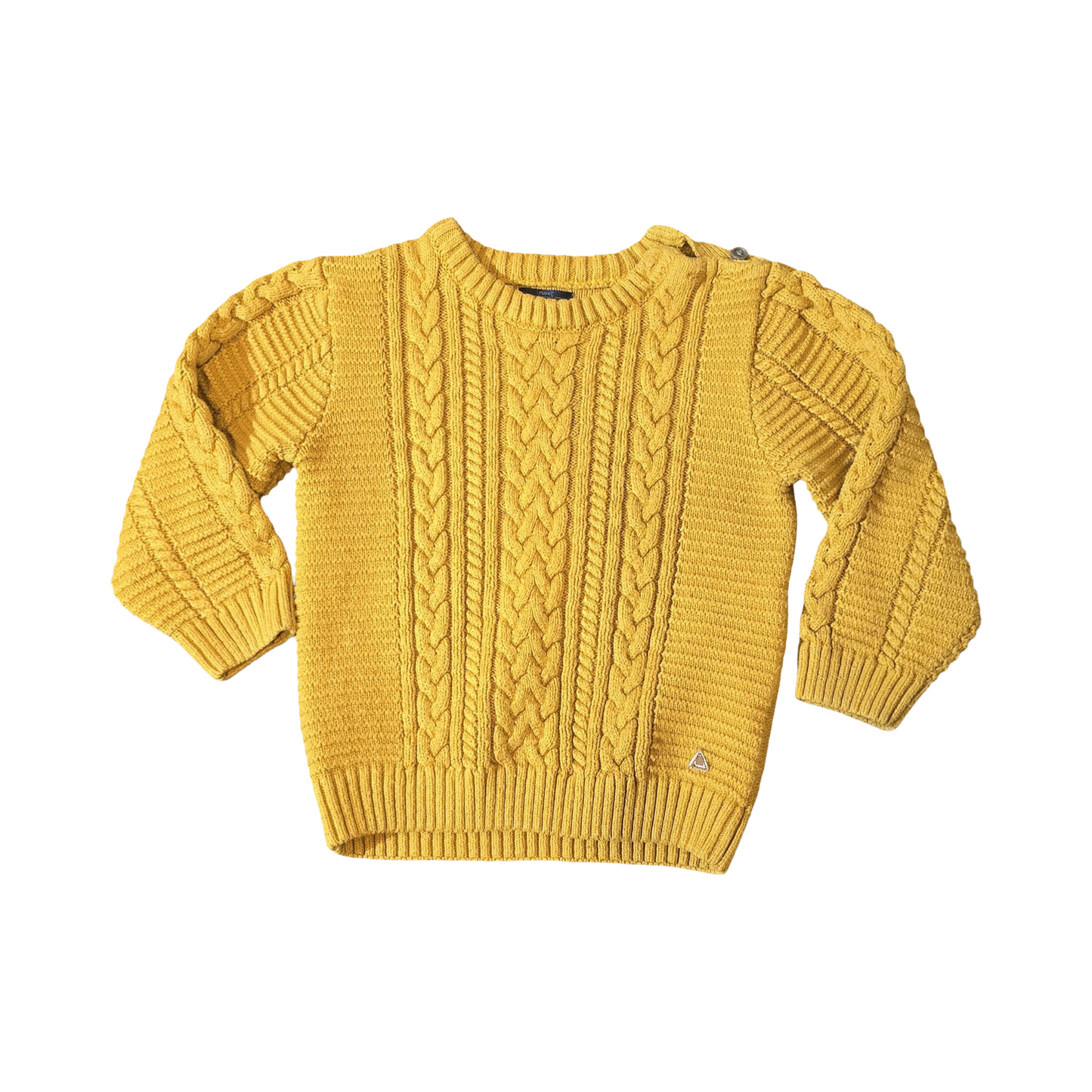 Next Mustard Yellow Knitted Jumper – Boys 3–4 Years