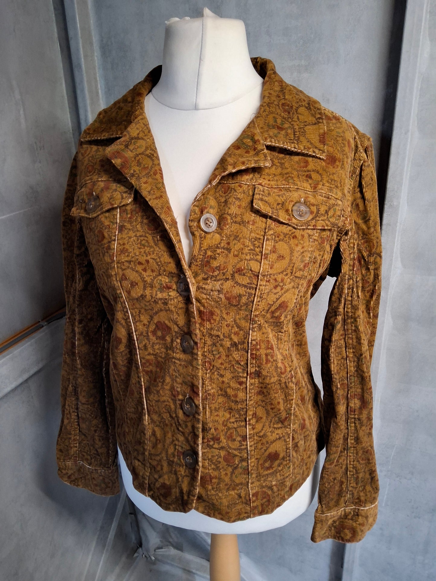 Christopher & Banks Brown Corduroy Jacket – Size M (UK size 10/12)