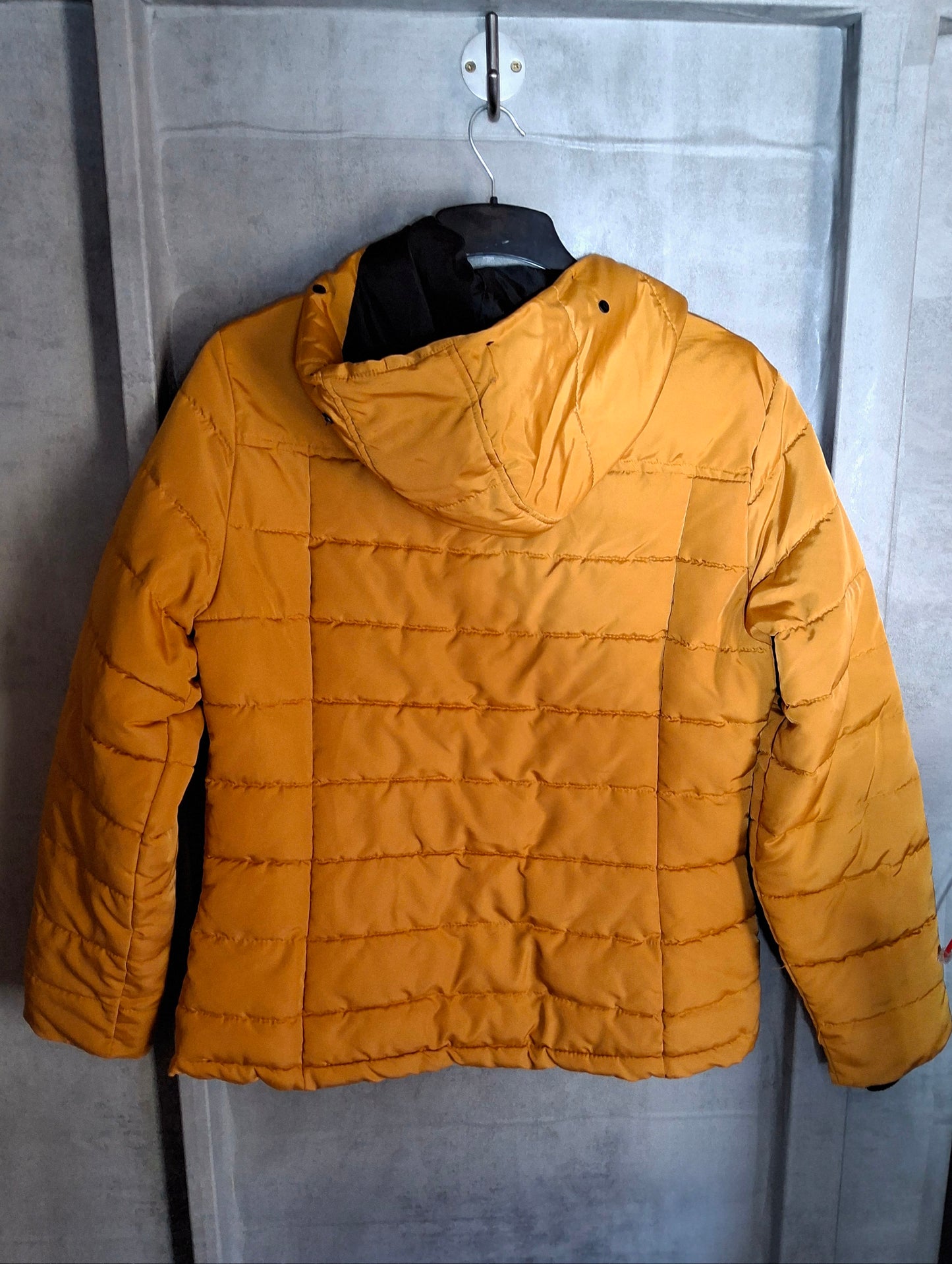 Matalan Mustard Yellow Hooded Puffer Coat – Size 14
