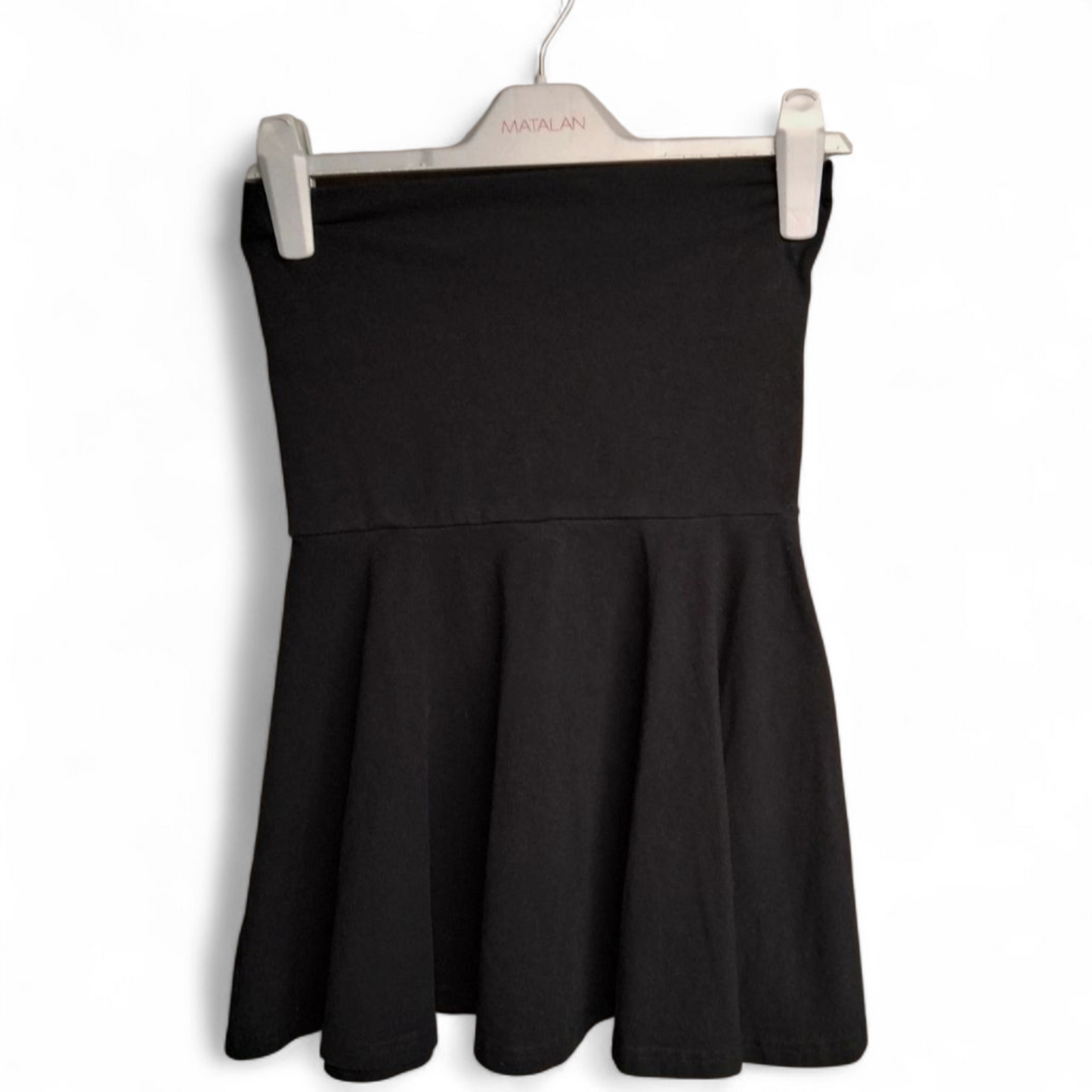 American Apparel Black Mini Skater Skirt ā Size L (Fits UK size 10/12) ā Cotton Classic