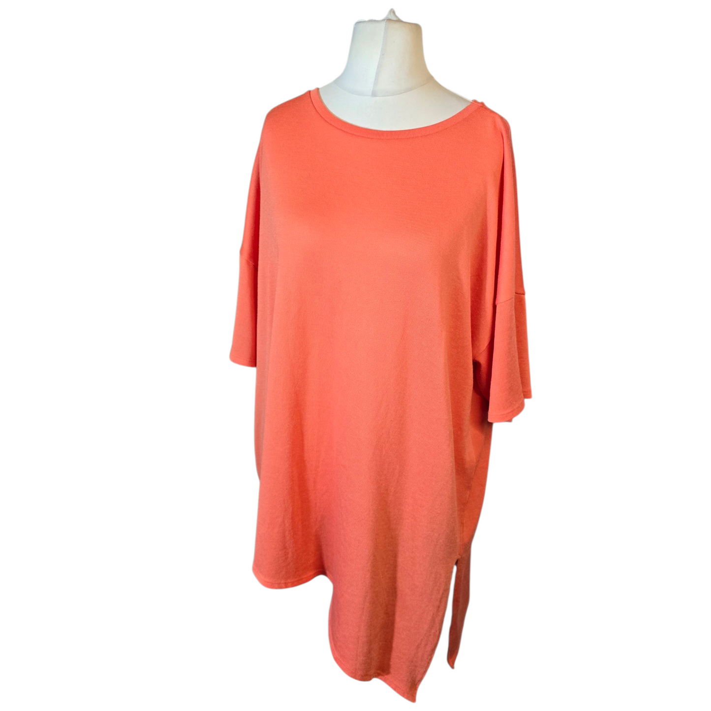 George Orange Lightweight Asymmetric Jumper – Size 22 – Relaxed Fit