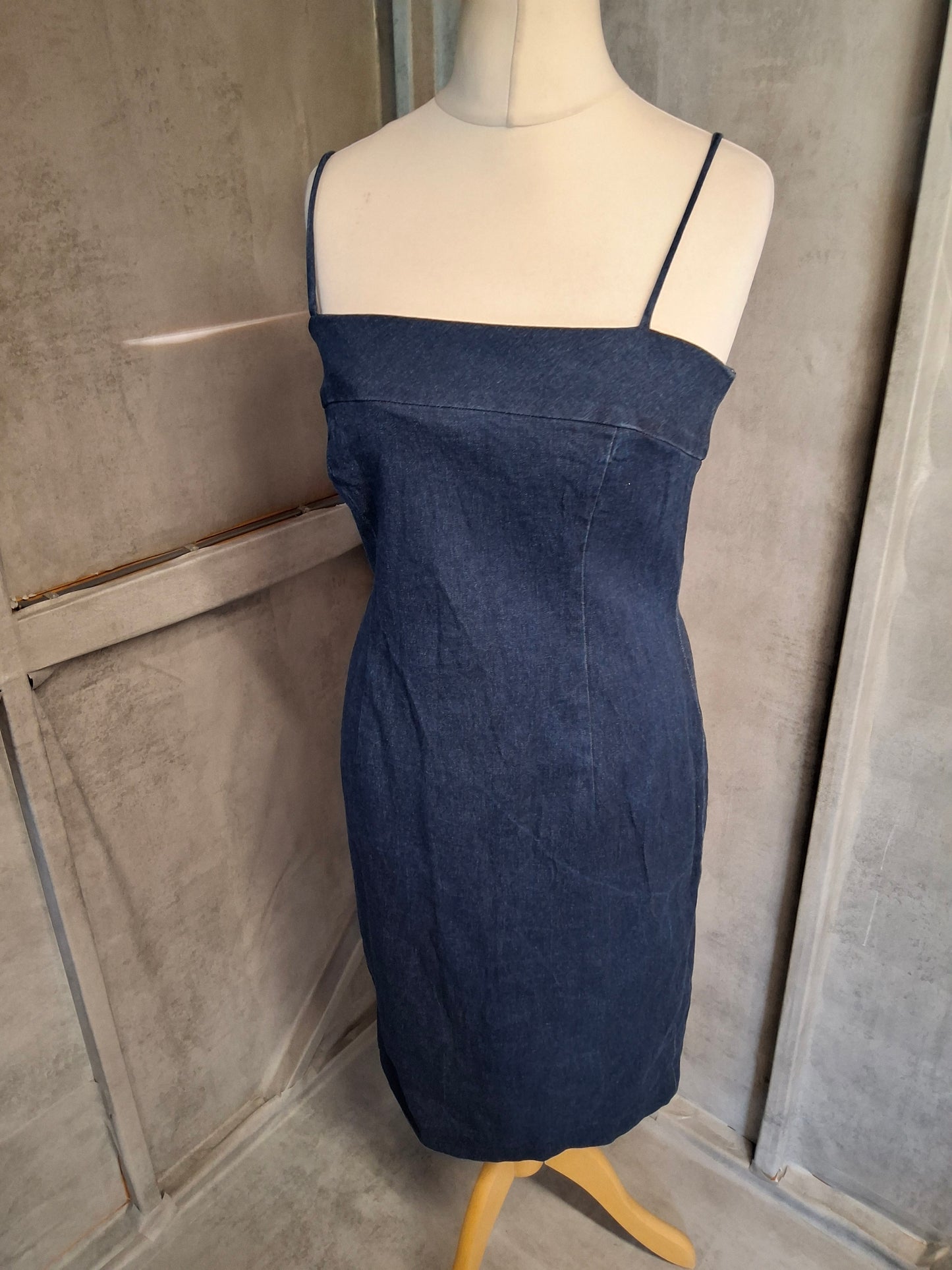 Brooks Brothers Dark Denim A-Line Dress – Size 8 – 100% Cotton
