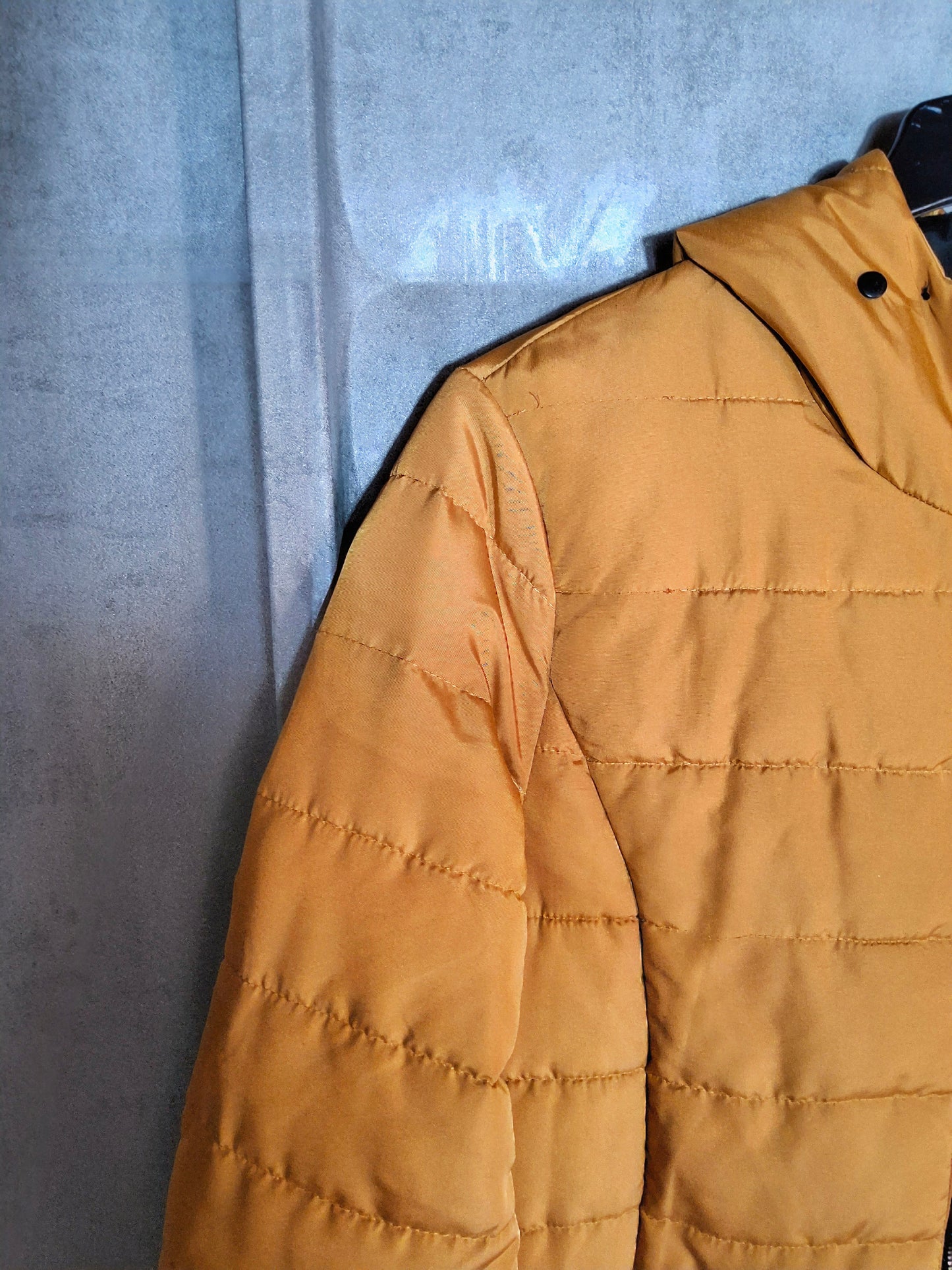 Matalan Mustard Yellow Hooded Puffer Coat – Size 14