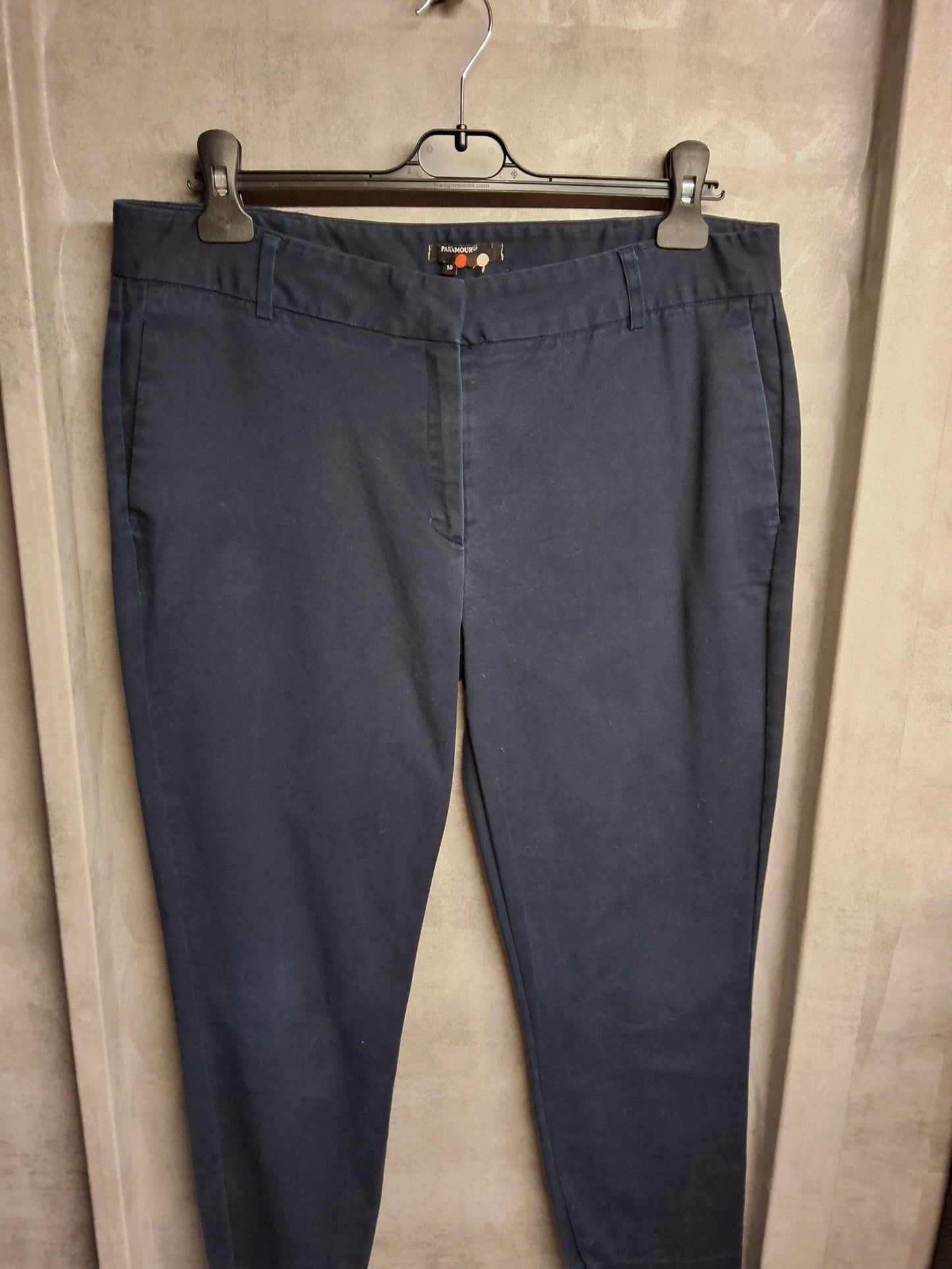 Paramour Navy Skinny Trousers – Size 18 – Workday to Weekend
