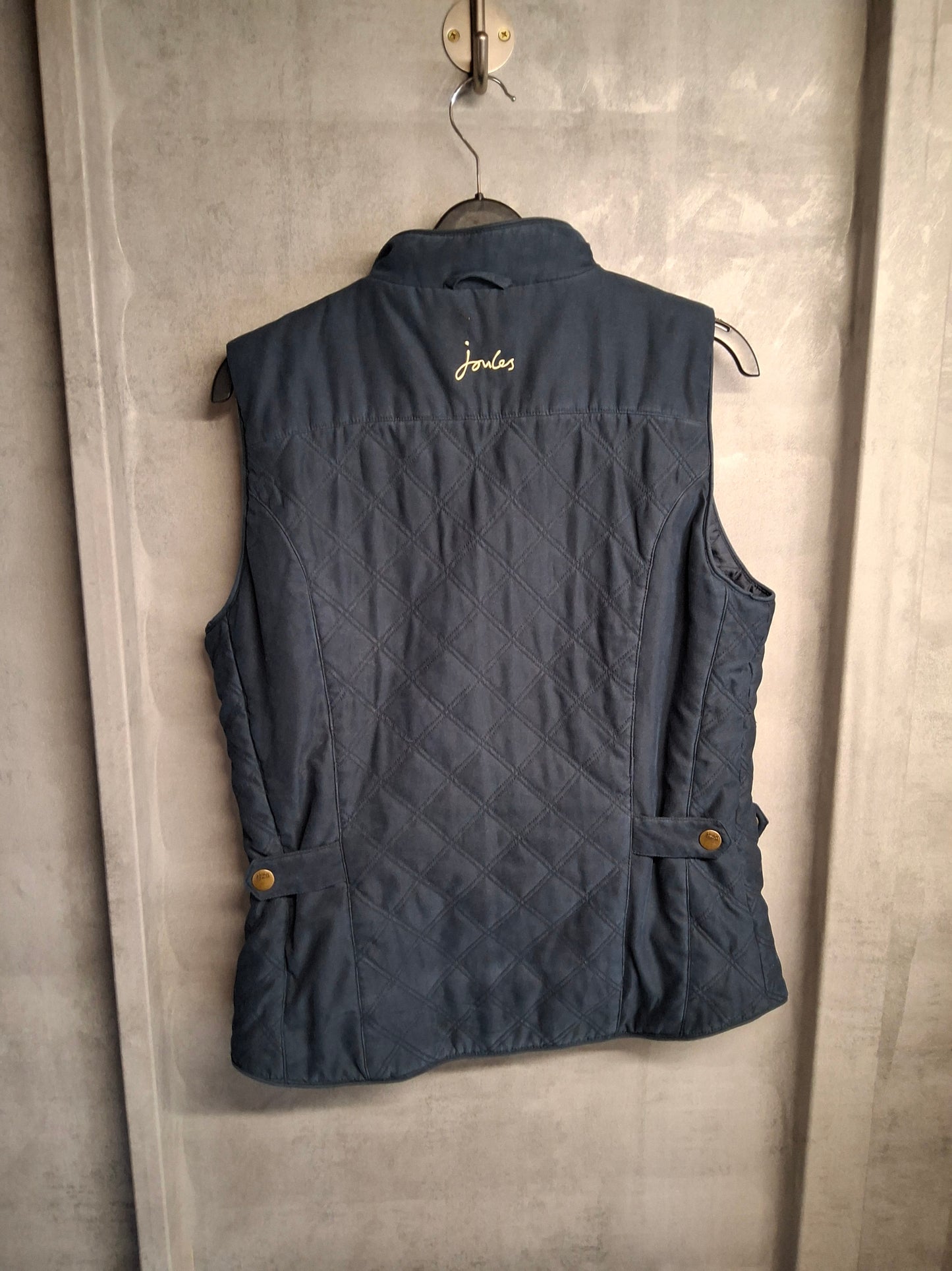 Joules Navy Quilted Gilet – Size 12 – Country Chic Layering