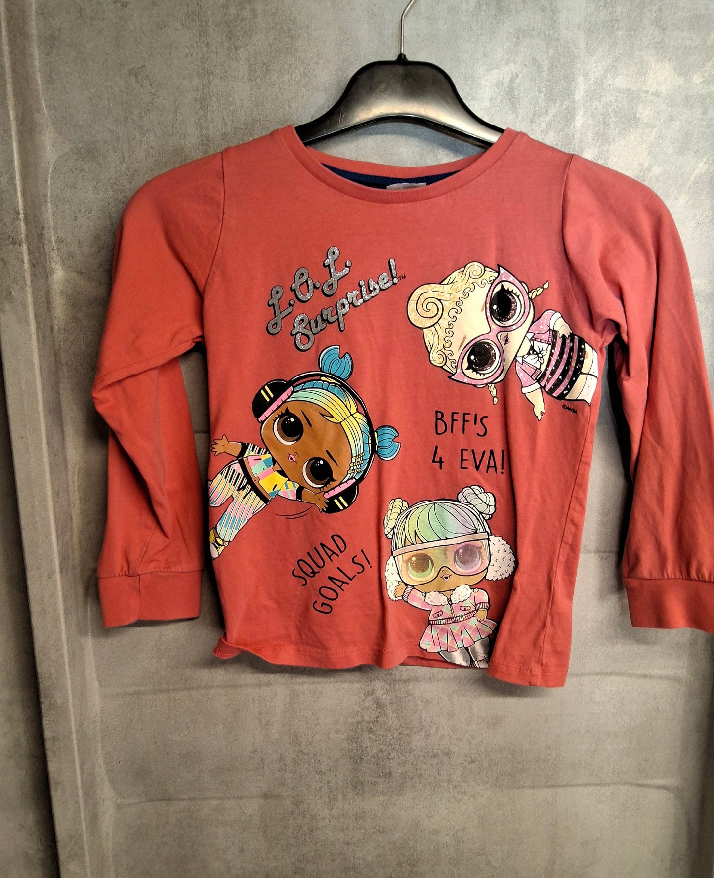 Tu LOL Surprise Pink Long Sleeve T-Shirt β Girls 6-7 Years β 100% Cotton