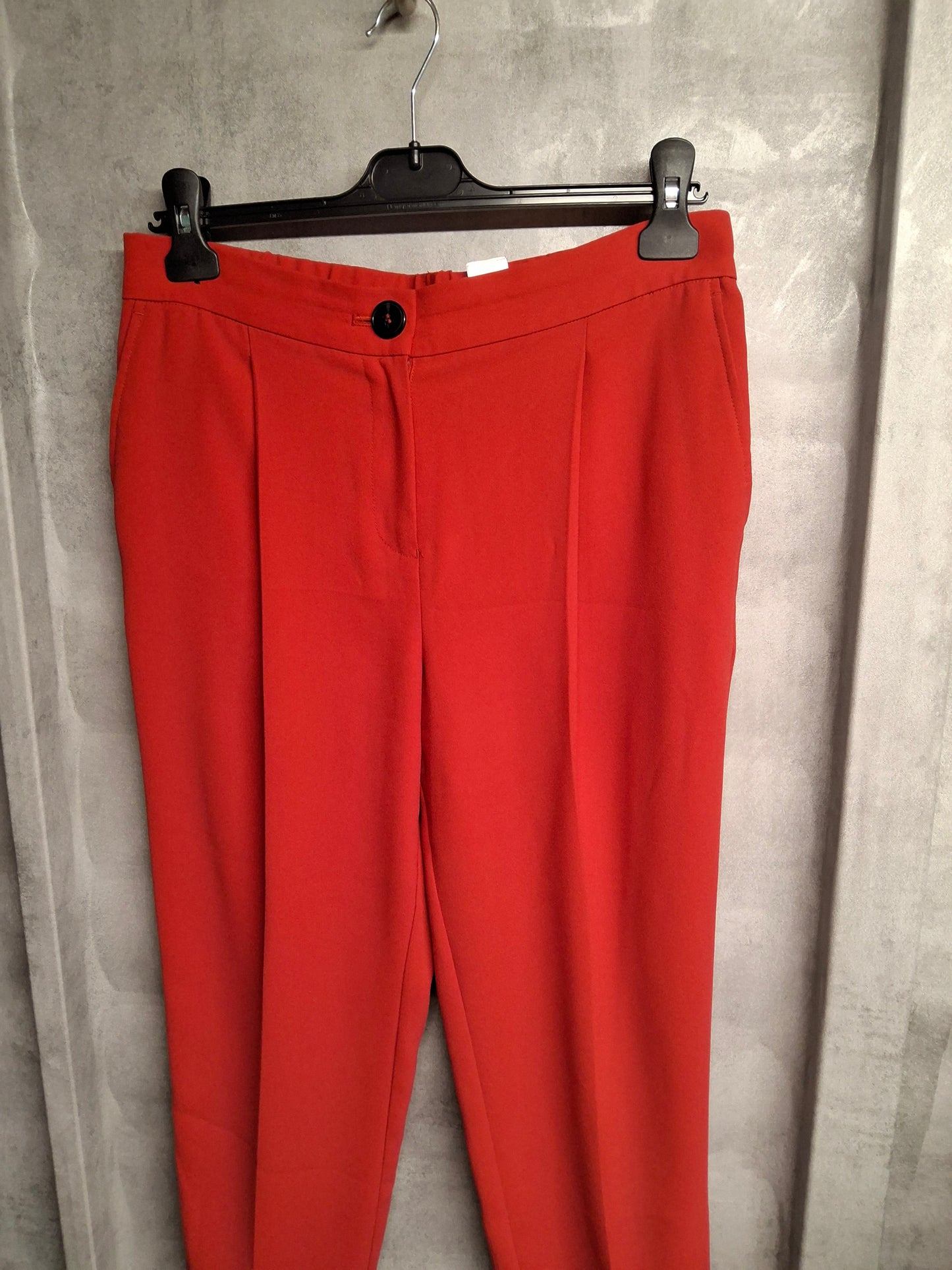 Next Red Tailored Ankle Trousers – Size 10 – Power-Dress in Colour