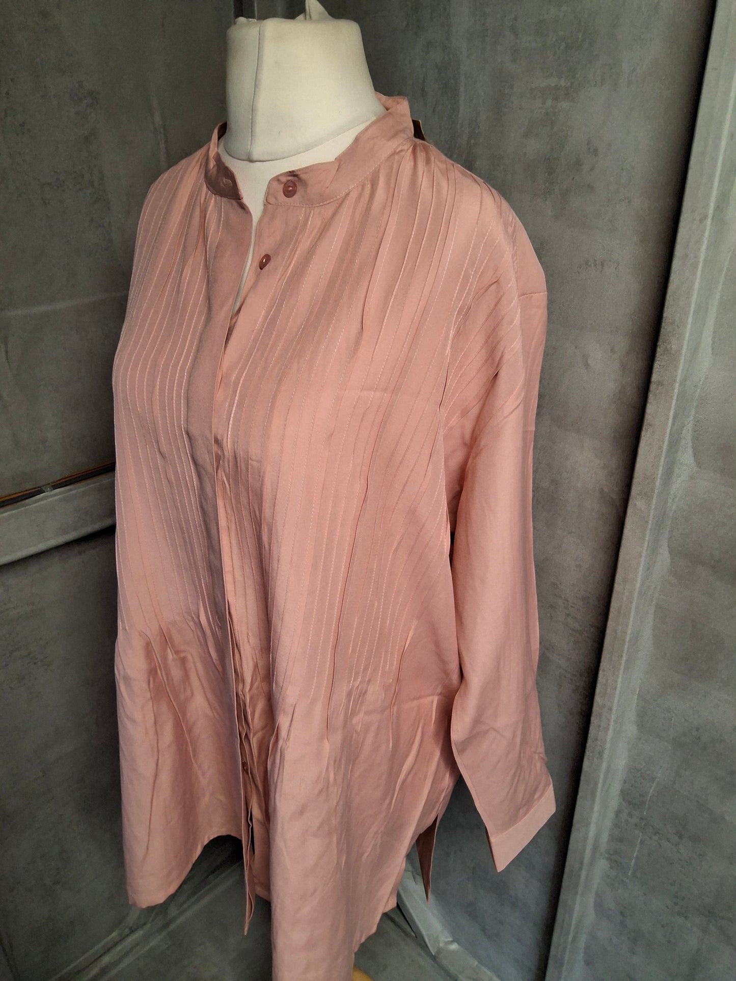 Stoneriver Pink Long Sleeve Oversized Blouse – Size 20