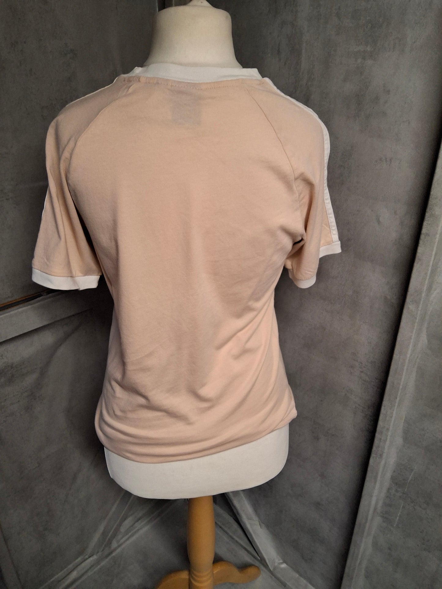 Adidas Light Pink Trefoil Tee – Size S (UK 10/12)