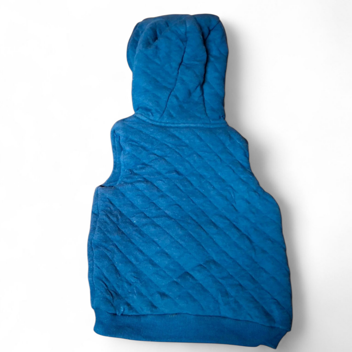 F&F Navy Padded Gilet β Boys 6β9 Months β Cotton & Polyester β Hooded Zip Up