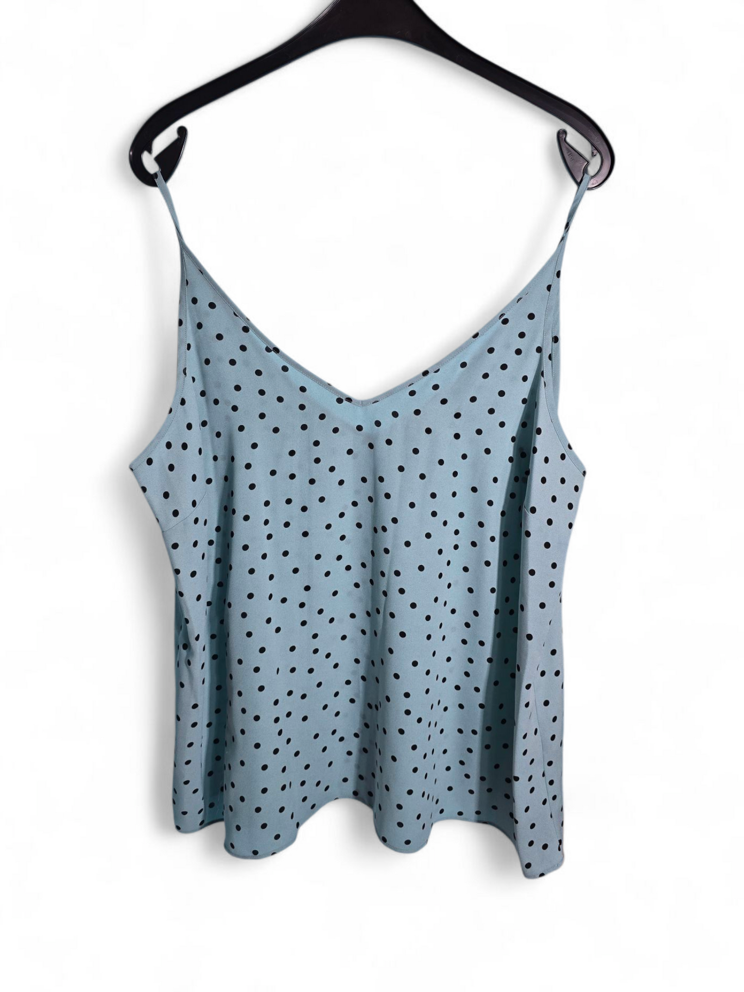 Matalan Mint Green Polka Dot Cami Top | Size 18 UK | V-Neck, Sleeveless