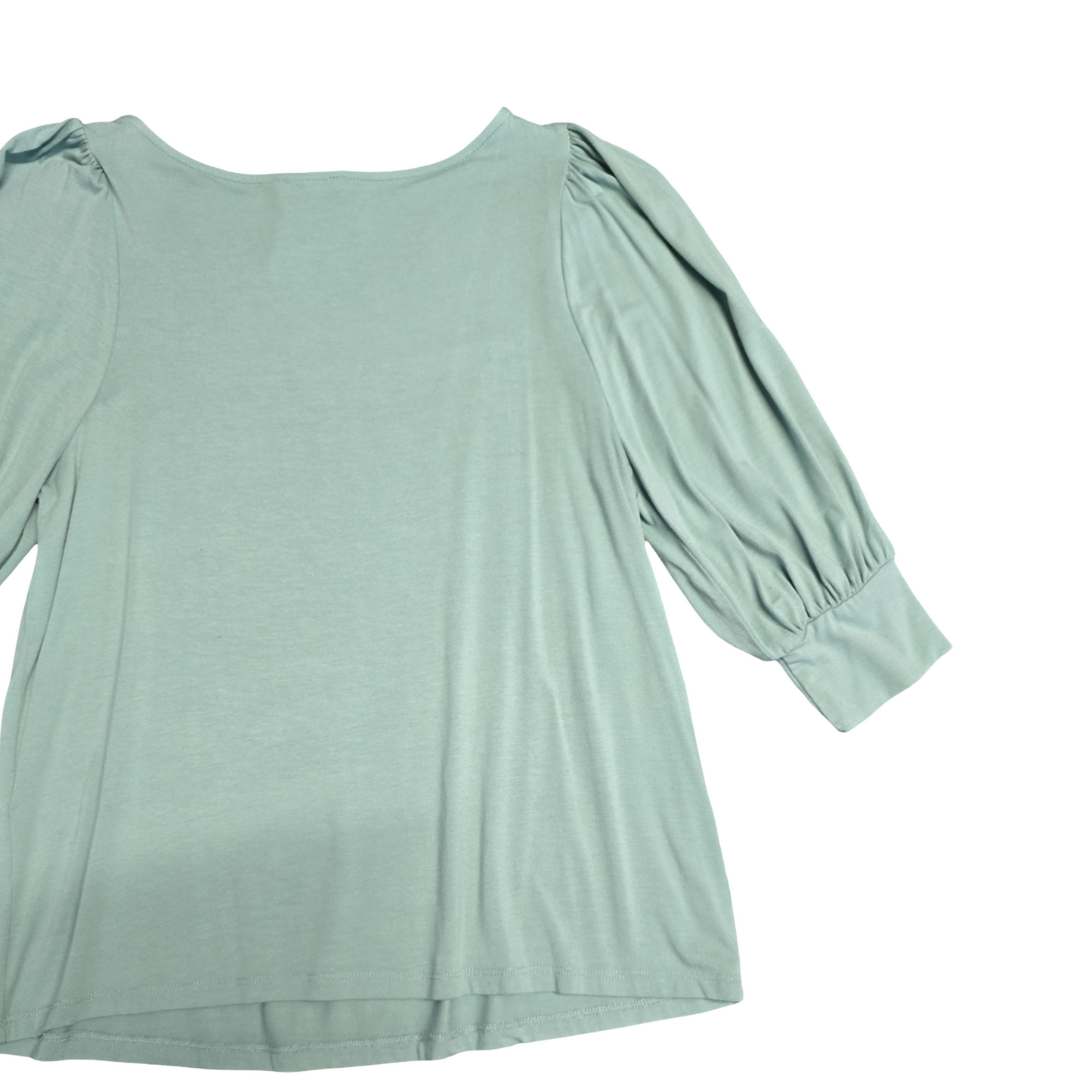 Matalan Turquoise Green 3/4 Sleeve Top Size 10 Everyday