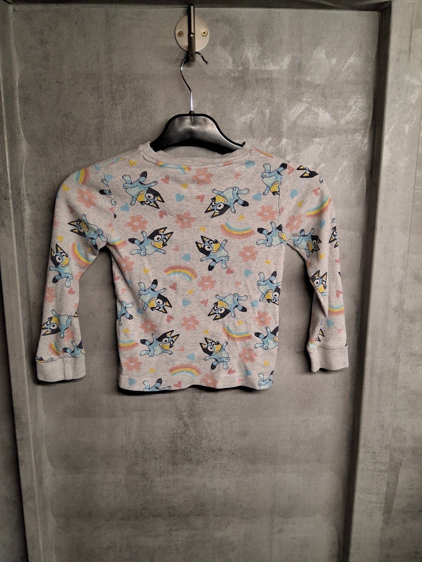 Nutmeg Girls Bluey Grey Winter Pyjamas β Age 5-6 Years β 100% Cotton