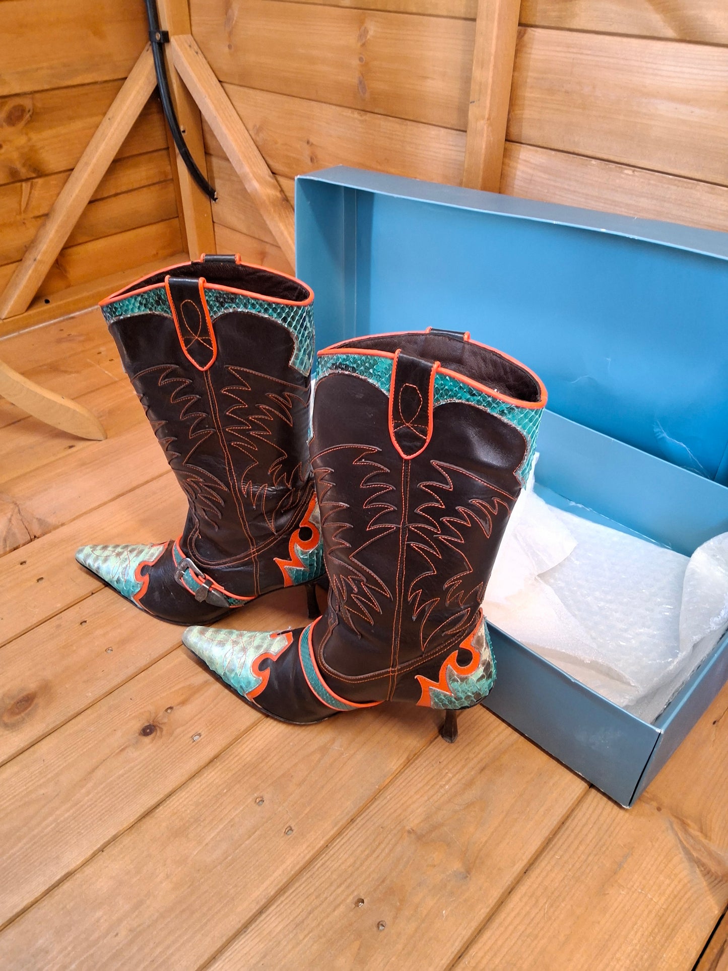 š„ Karen Millen Y2K Western-Style Heeled Boots ā UK 4.5 / EU 37.5 š„