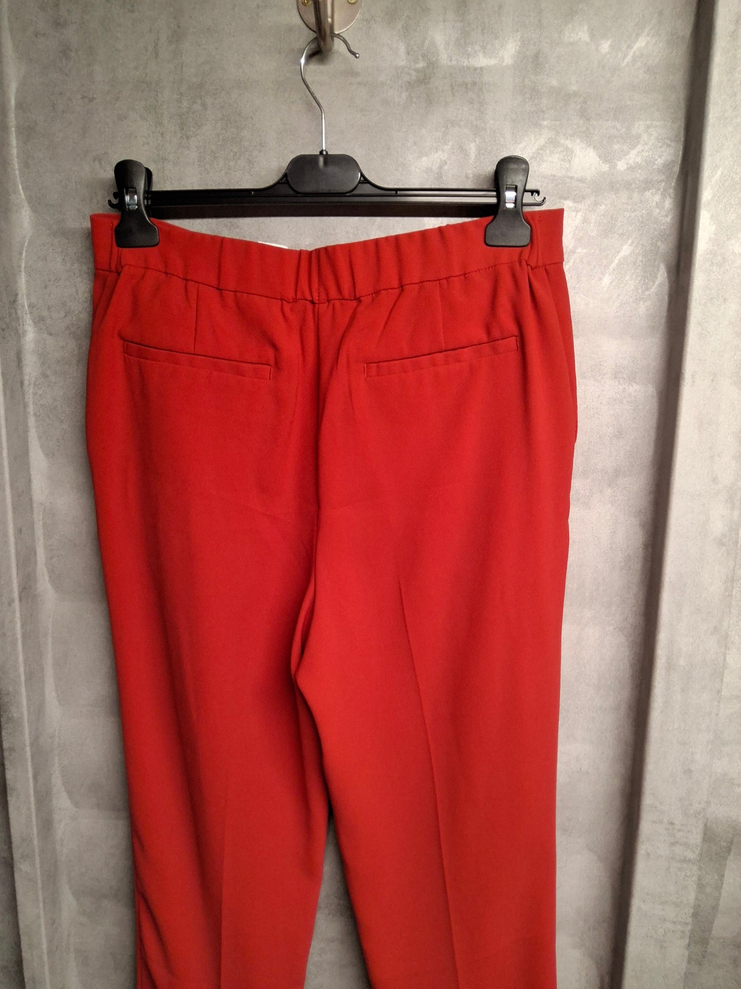 Next Red Tailored Ankle Trousers – Size 10 – Power-Dress in Colour