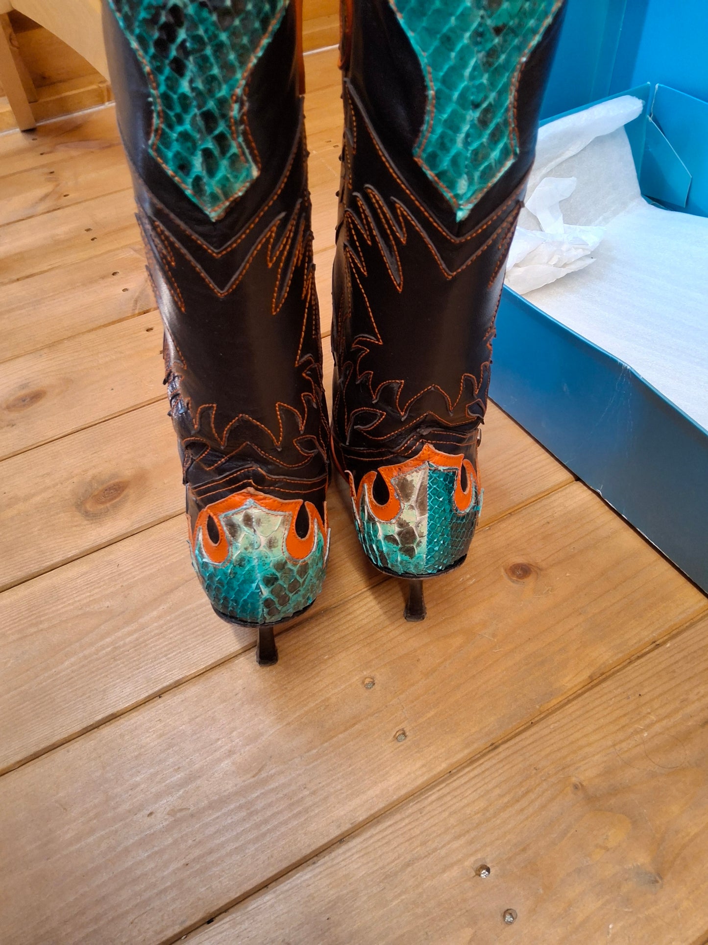 š„ Karen Millen Y2K Western-Style Heeled Boots ā UK 4.5 / EU 37.5 š„