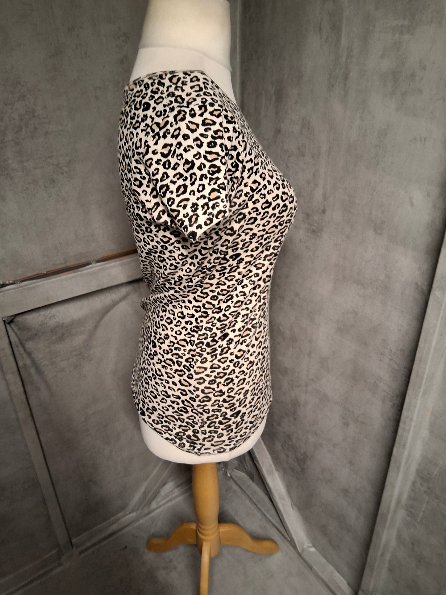 Matalan Leopard Print Tee – 100% Cotton | Size 12