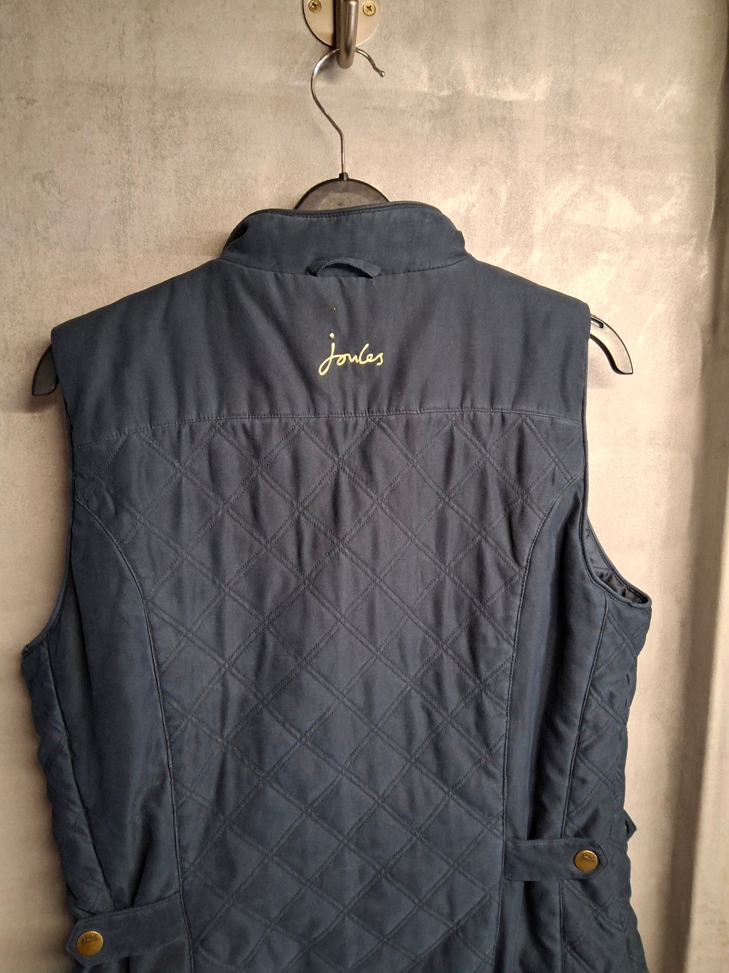 Joules Navy Quilted Gilet – Size 12 – Country Chic Layering