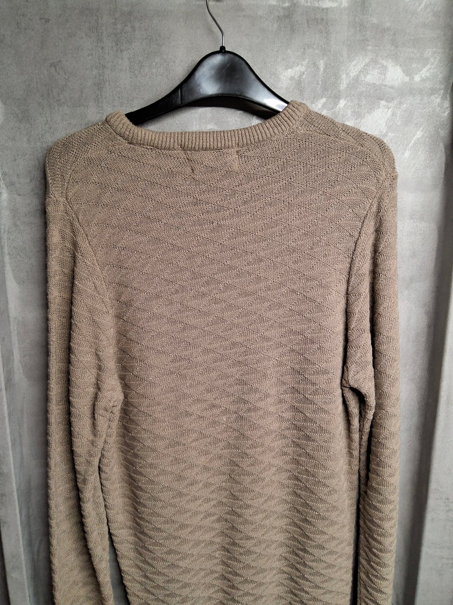 The British Jumper Company Beige Textured Knit Jumper – Size M – NWT